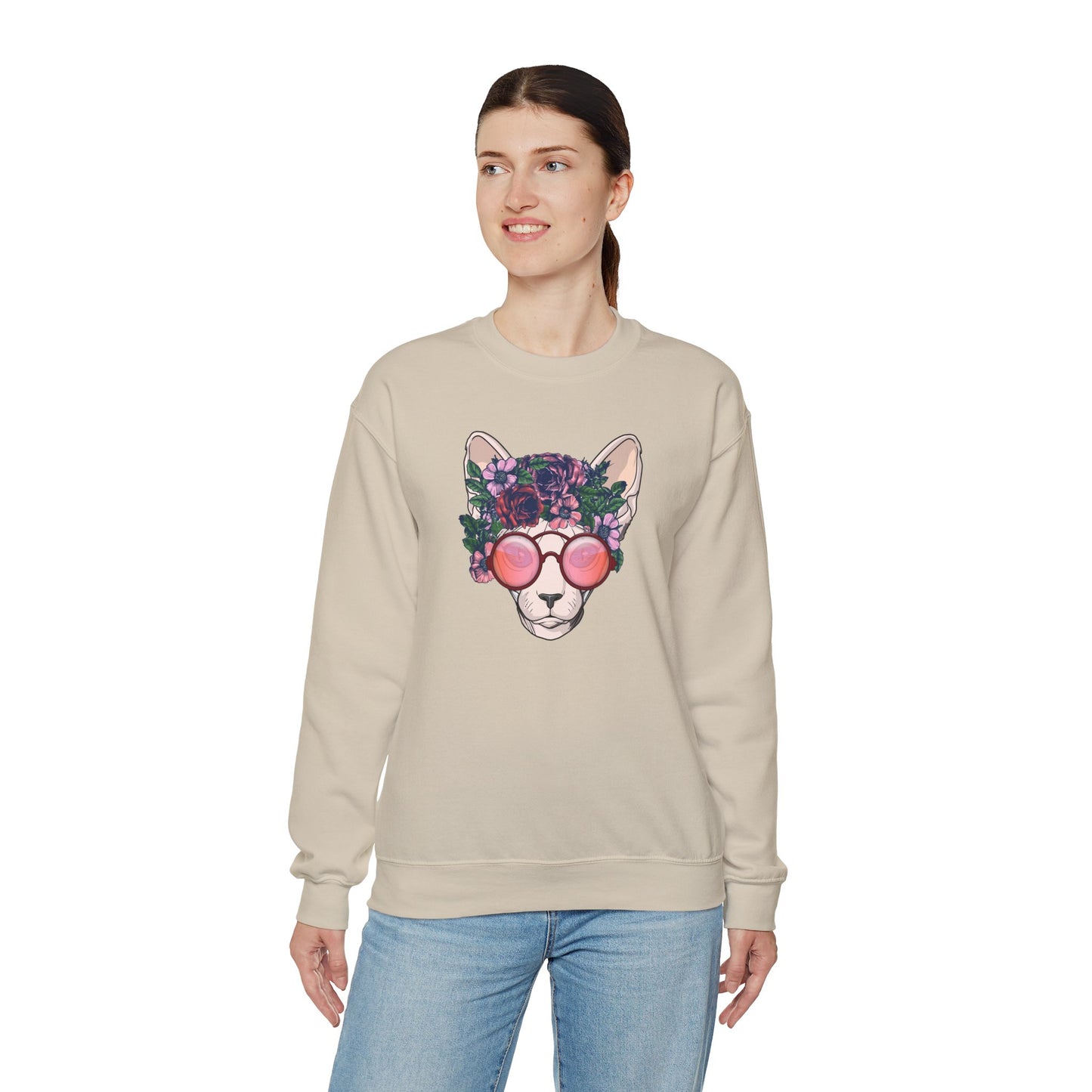 Flower Sphynx Sweatshirt