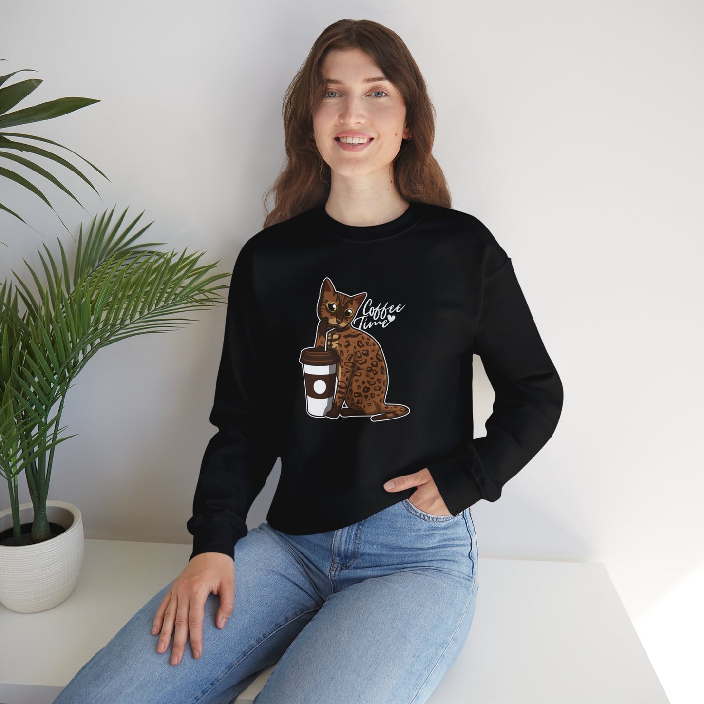 Drinking Cat Sweatshirt