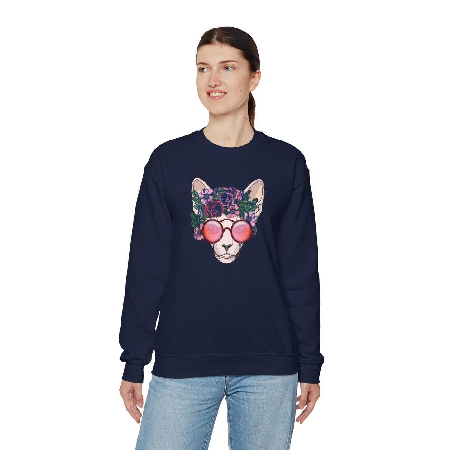 Flower Sphynx Sweatshirt