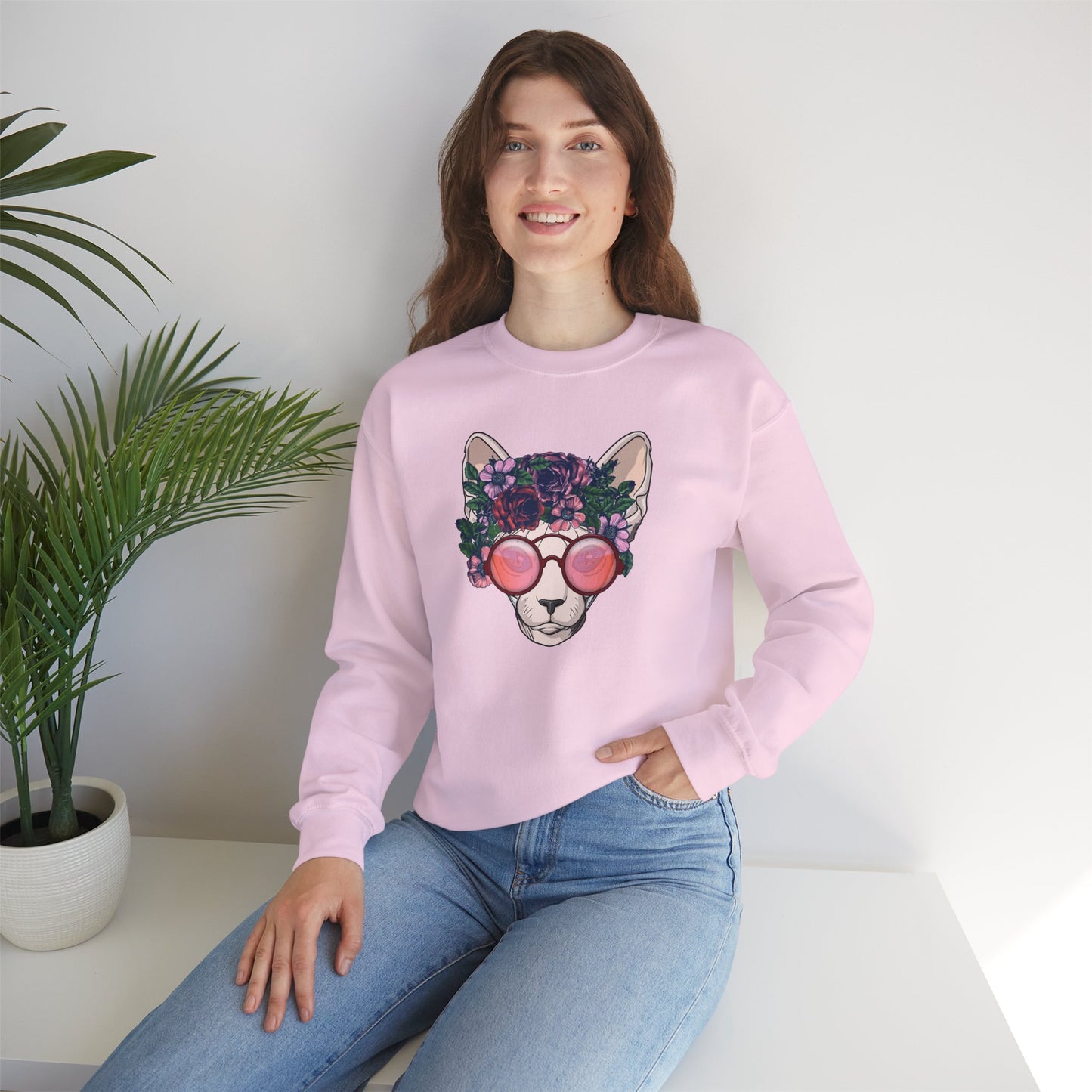 Flower Sphynx Sweatshirt