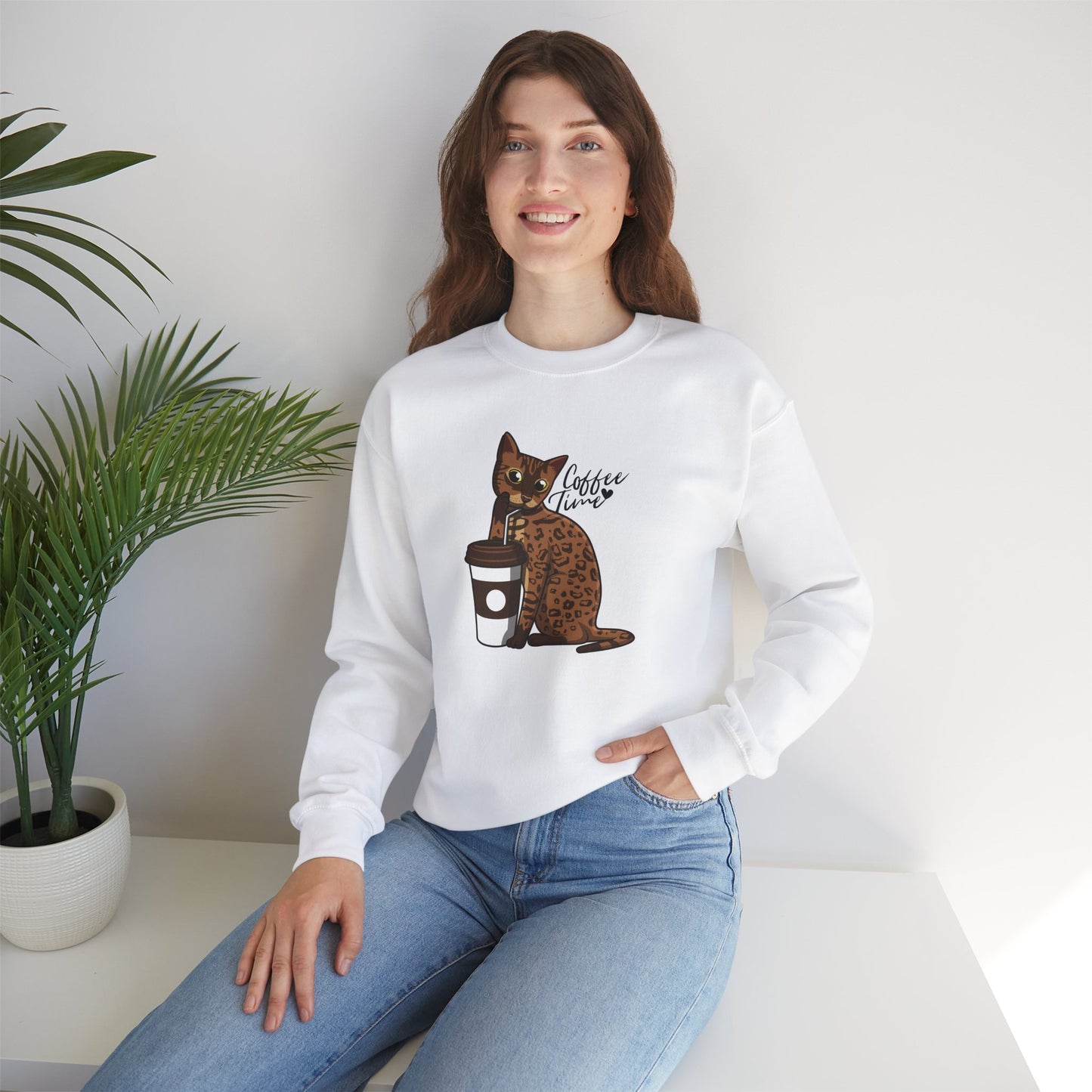 Drinking Cat Sweatshirt