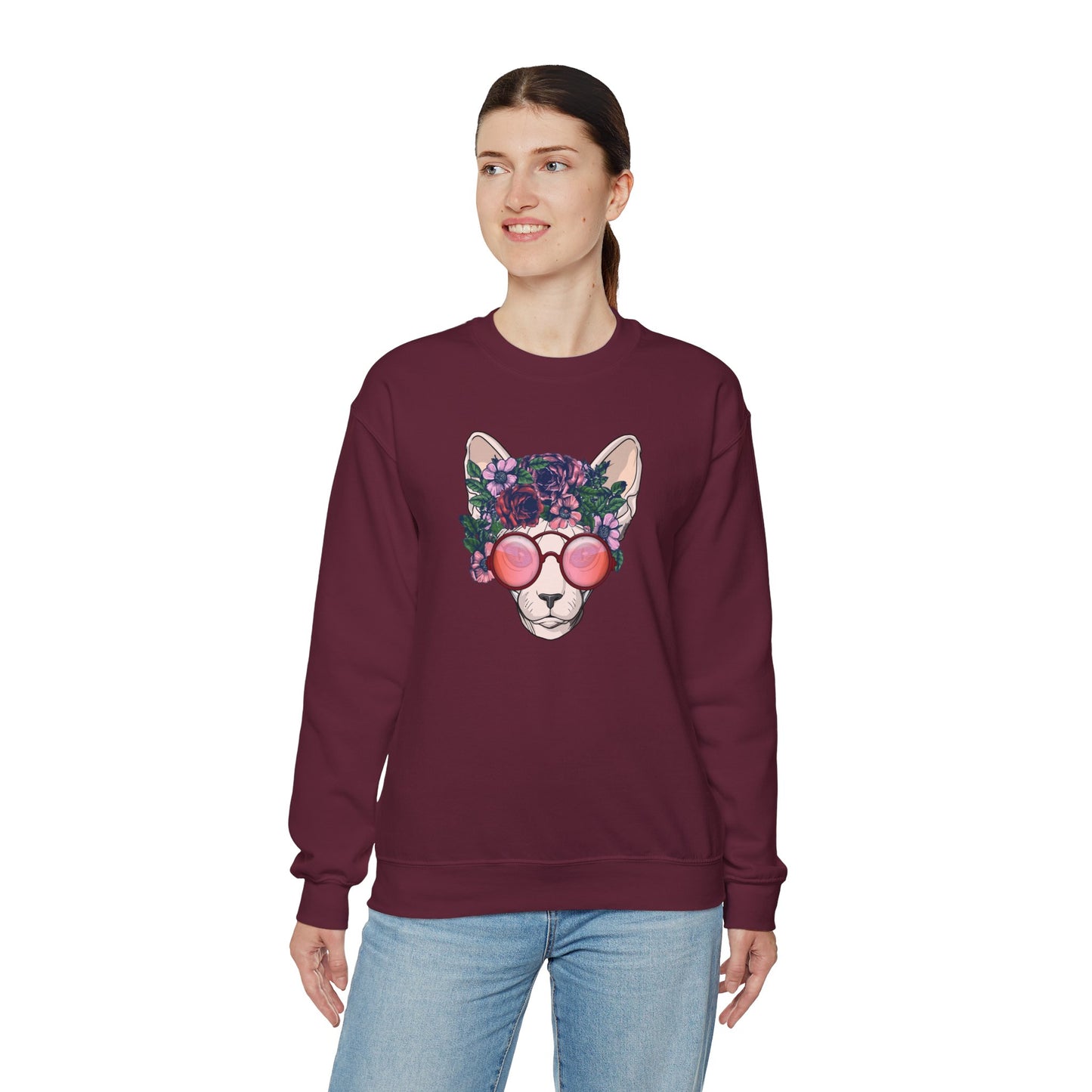 Flower Sphynx Sweatshirt