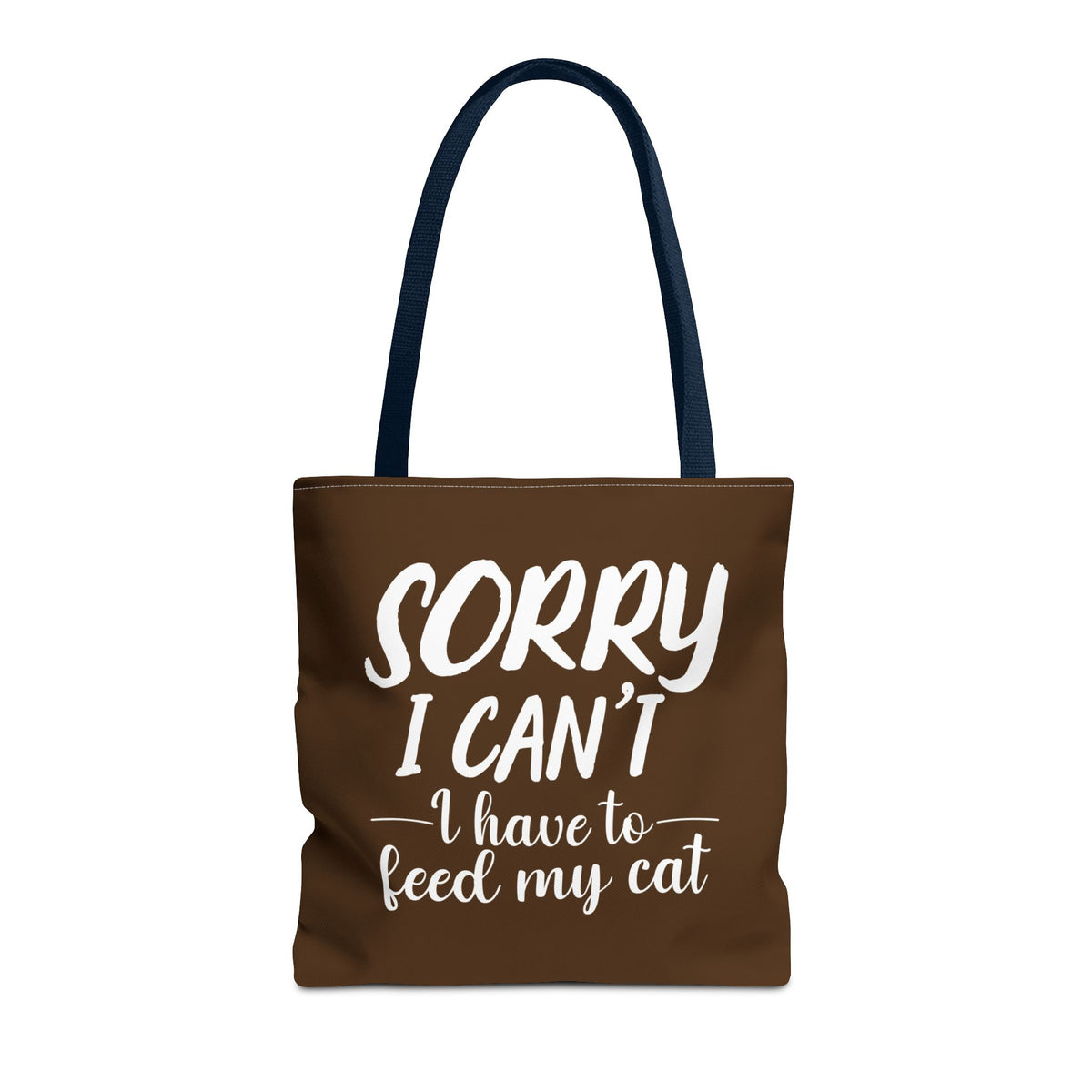 Feed My Cat Tote Bag (Brown)
