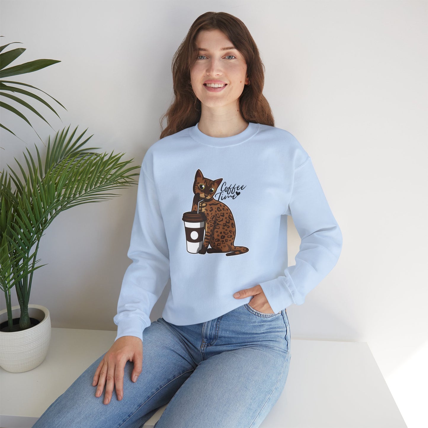 Drinking Cat Sweatshirt