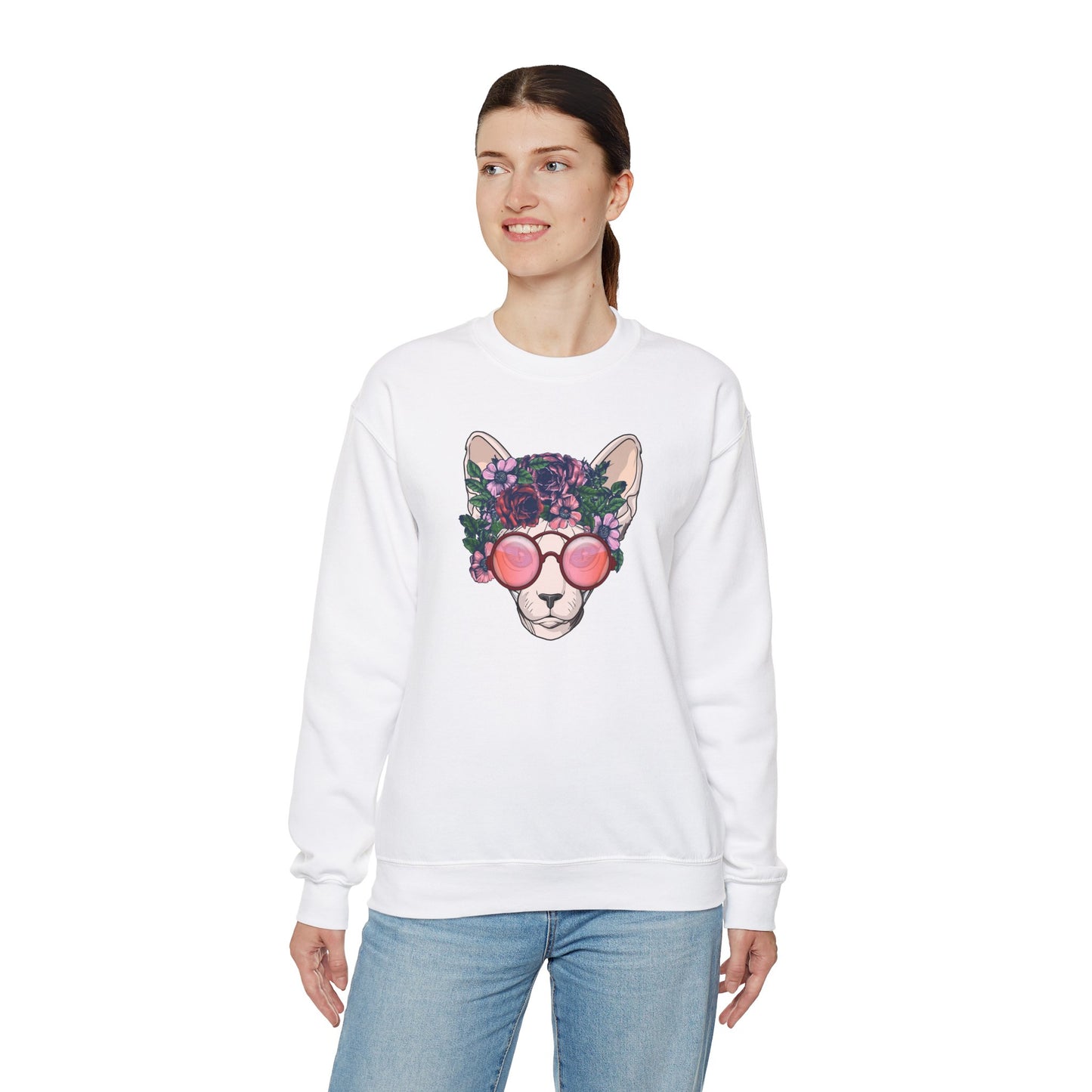 Flower Sphynx Sweatshirt