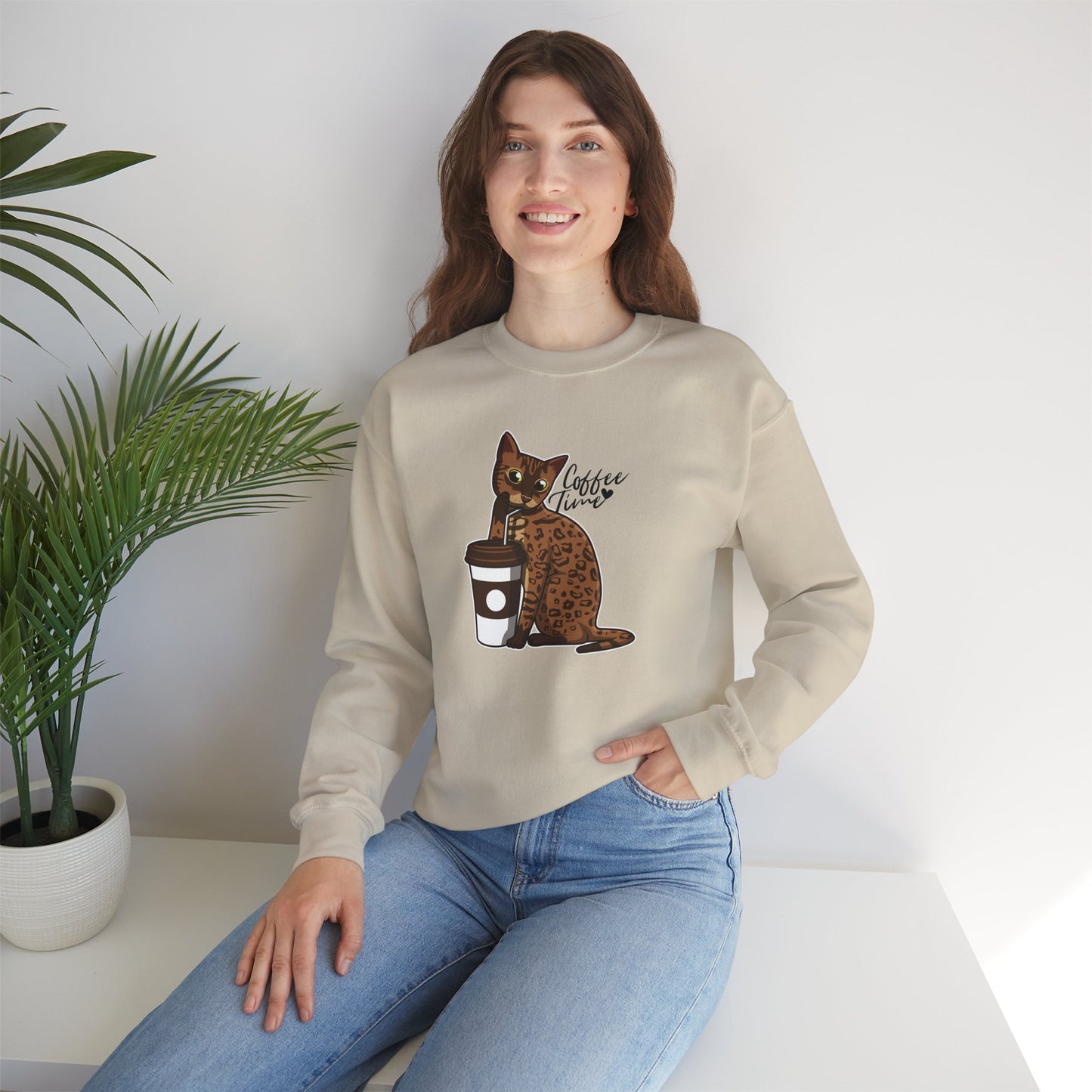 Drinking Cat Sweatshirt