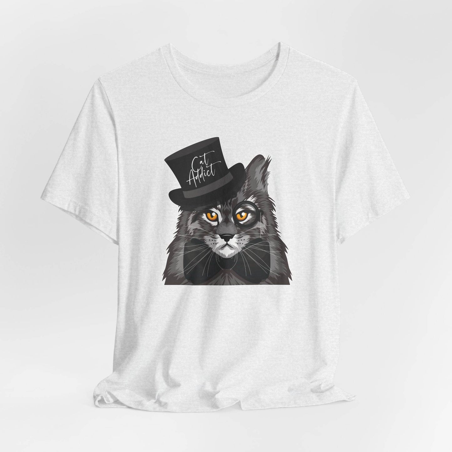 Ash Cat Addict T-Shirt Unisex Crew Neck