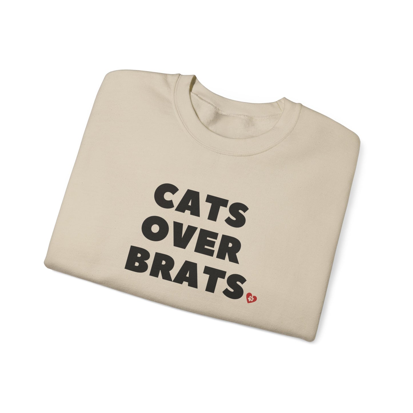 Sand Cats Over Brats Crewneck Unisex Sweatshirt