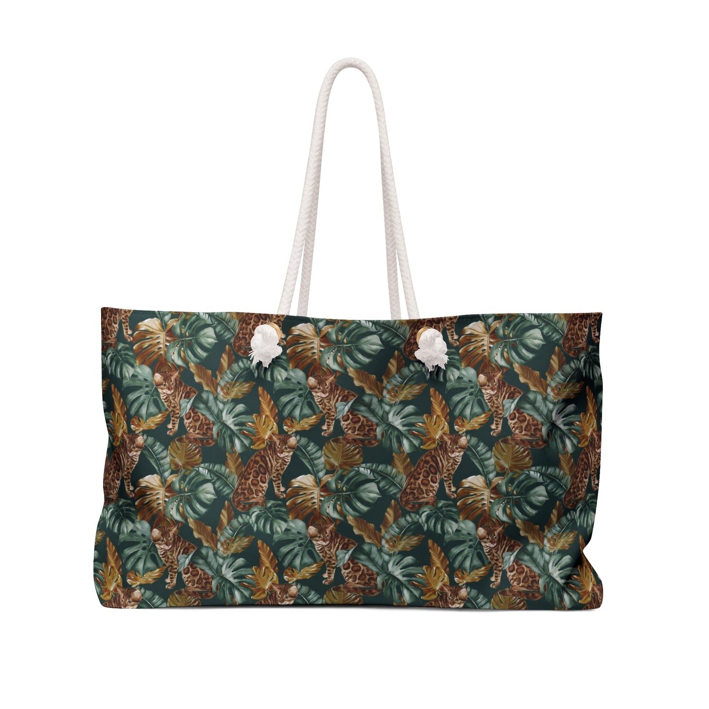 Bengal Cat Themed Weekender Tote Bag