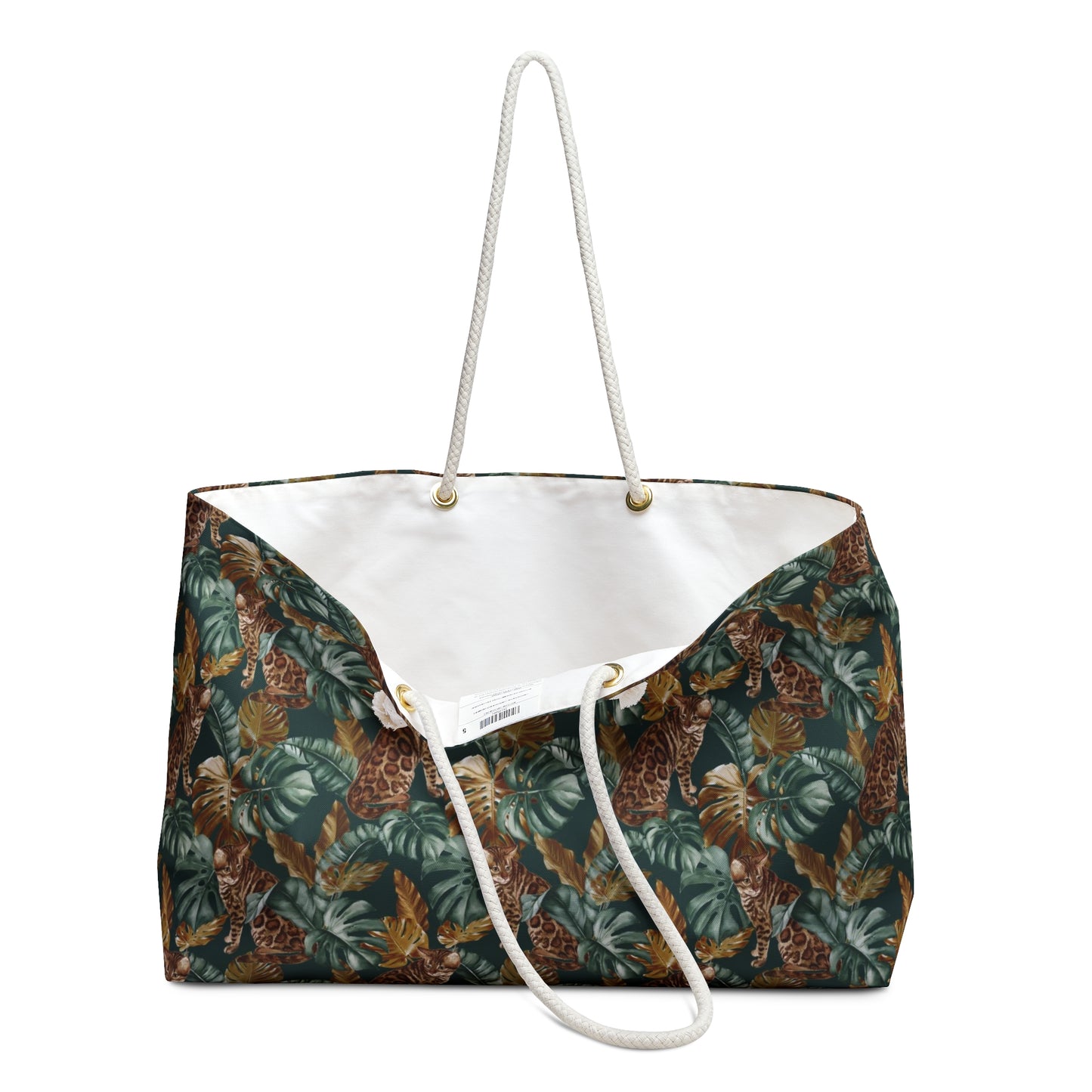 Bengal Cat Themed Weekender Tote Bag