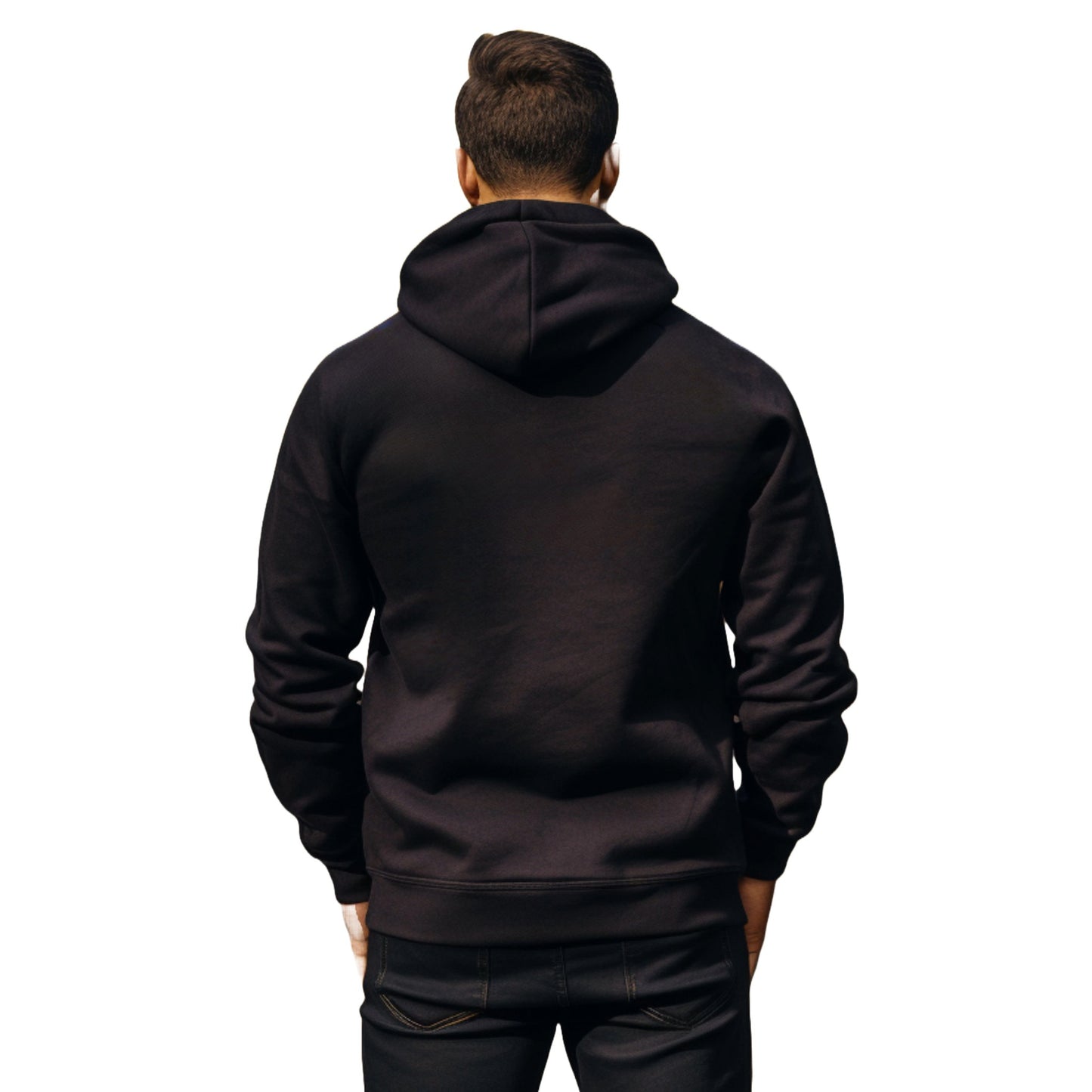 Black Awesome Cat Themed Hooded Sweatshirt Unisex