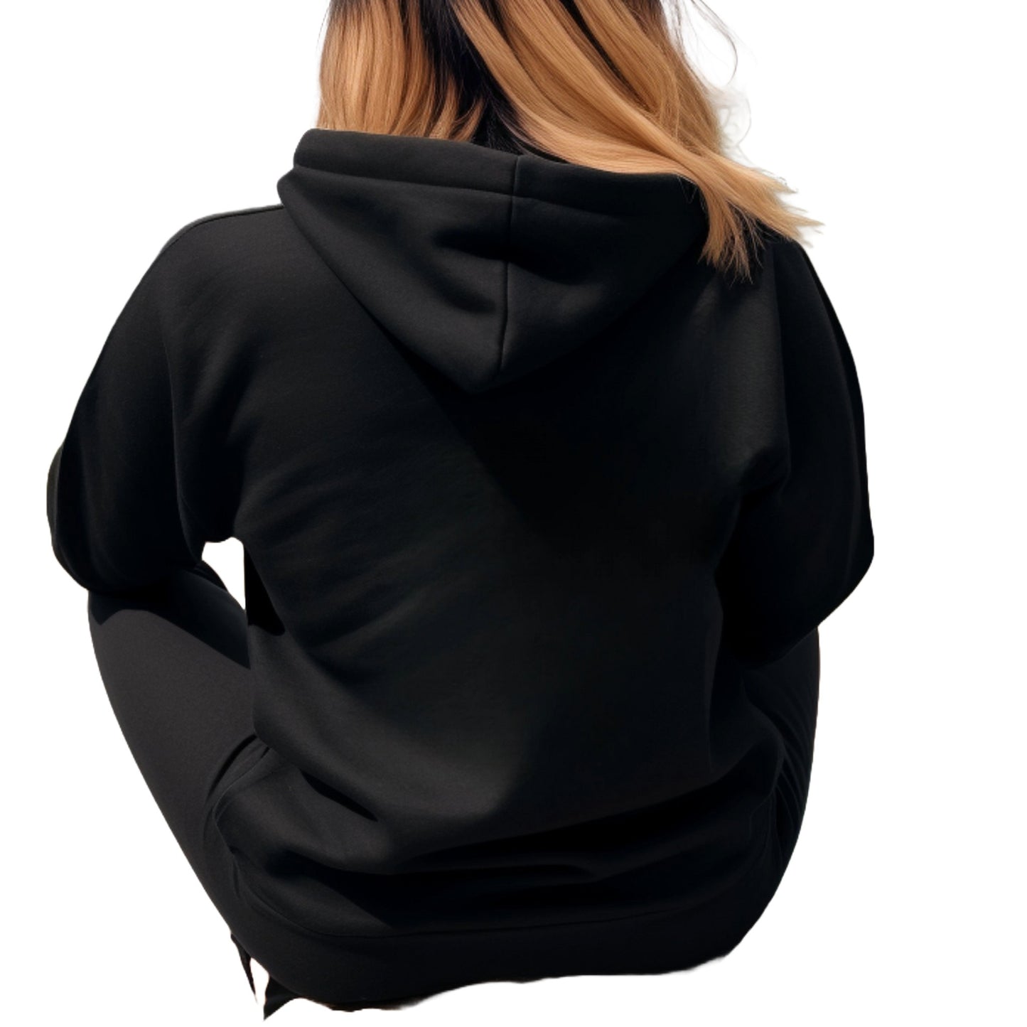 Black Beret_Girl_Cat_Themed_Hooded_sweatshirt
