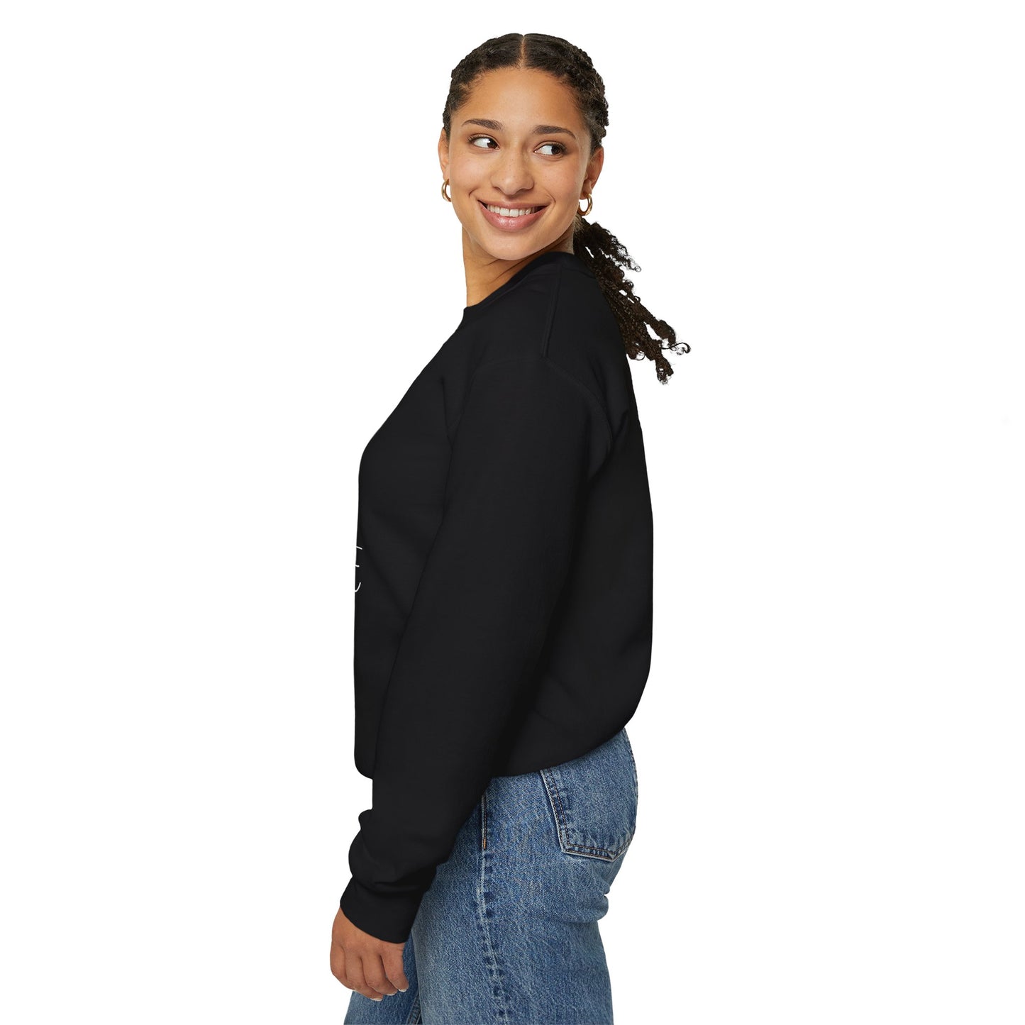 Black Feed My Cat Crewneck Sweater Unisex