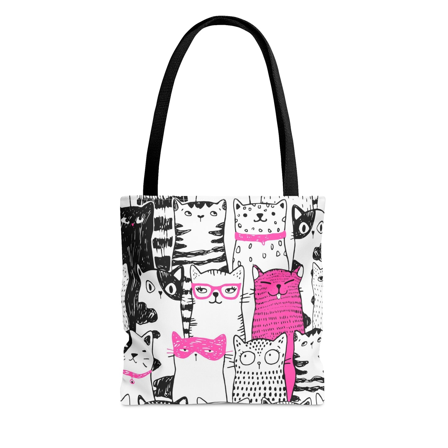 Tote bag with cartoon cats
