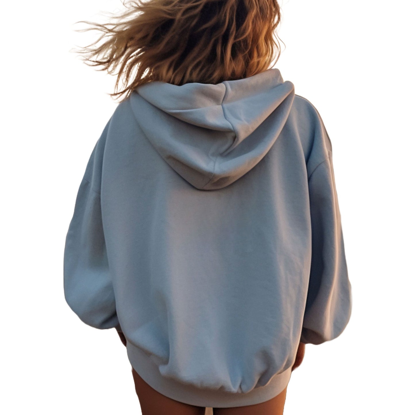 Pale Blue Cat Addict_Maine Coon Feline Themed Hooded_Sweatshirt Unisex