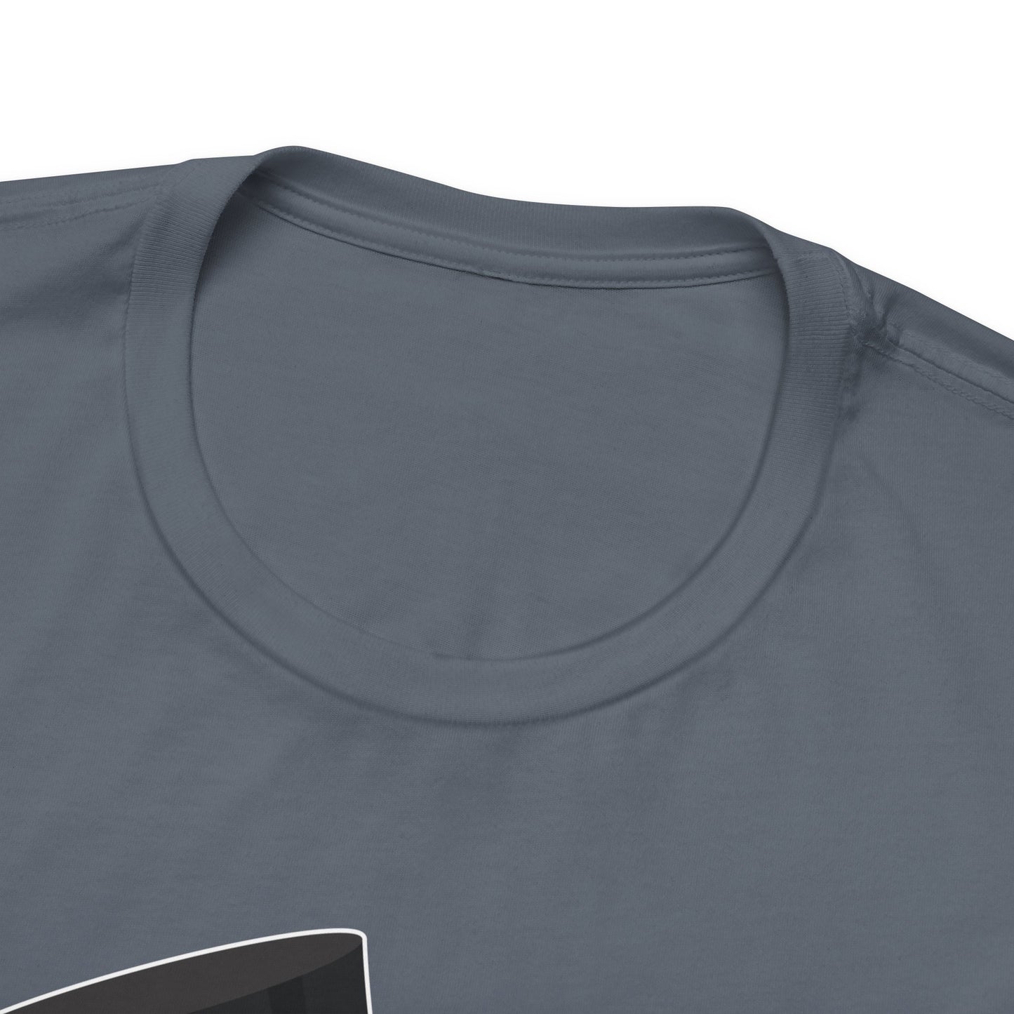 Steel Blue Cat Addict T-Shirt Unisex Crew Neck
