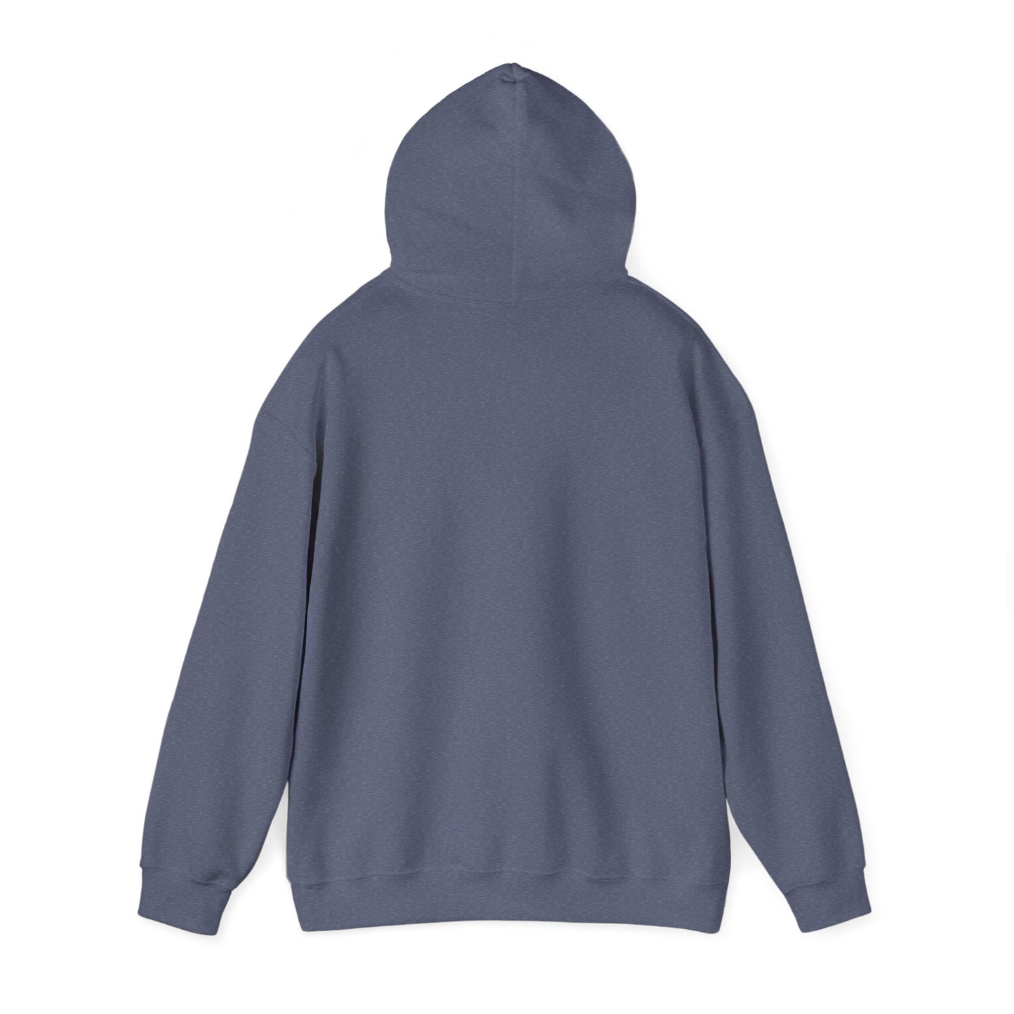 Heather Navy Cat Themed Love USA Hooded Sweatshirt Unisex