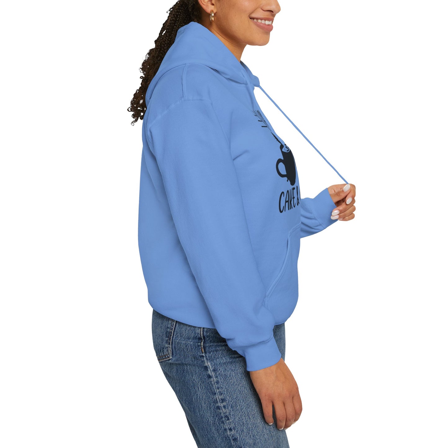 Carolina Blue Cats Cake & Coffee Hooded Sweater Unisex