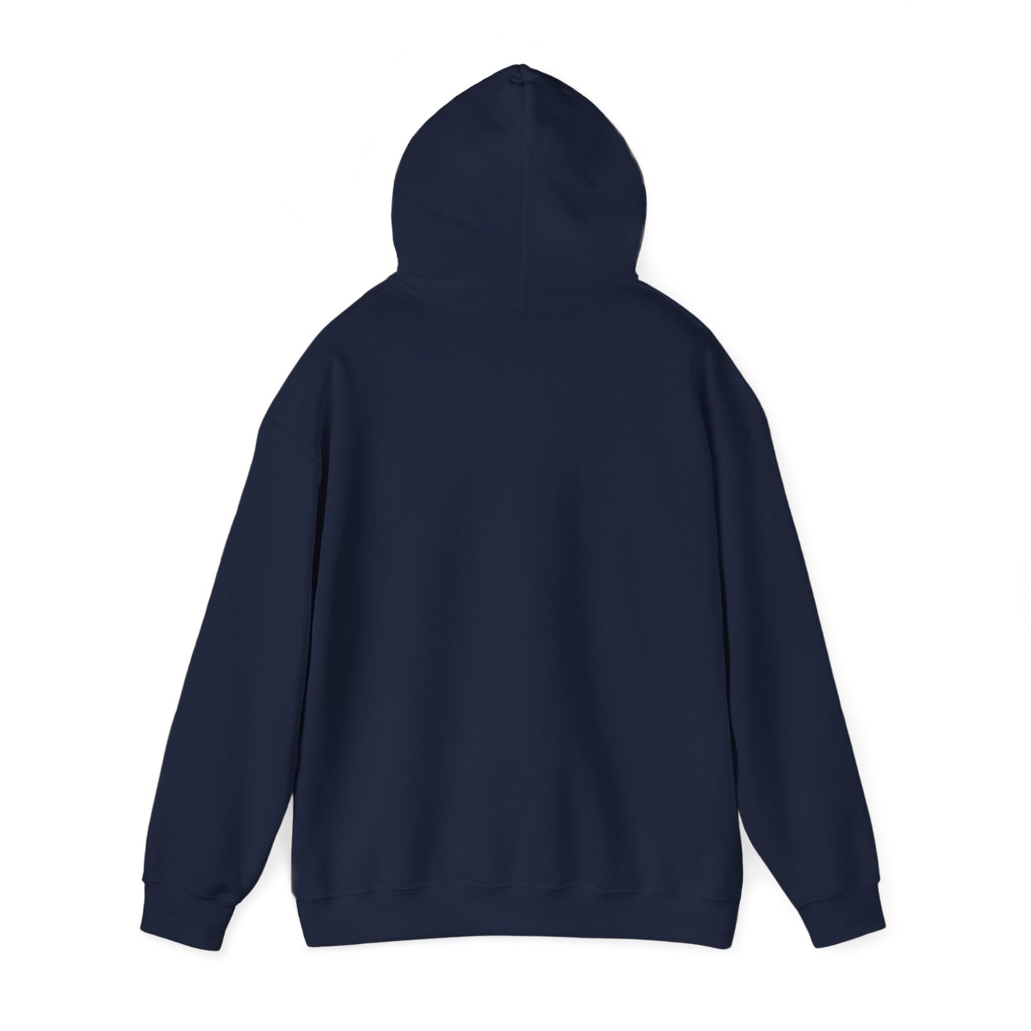 Navy Drinking Cat Hooded Sweatshirt Unisex