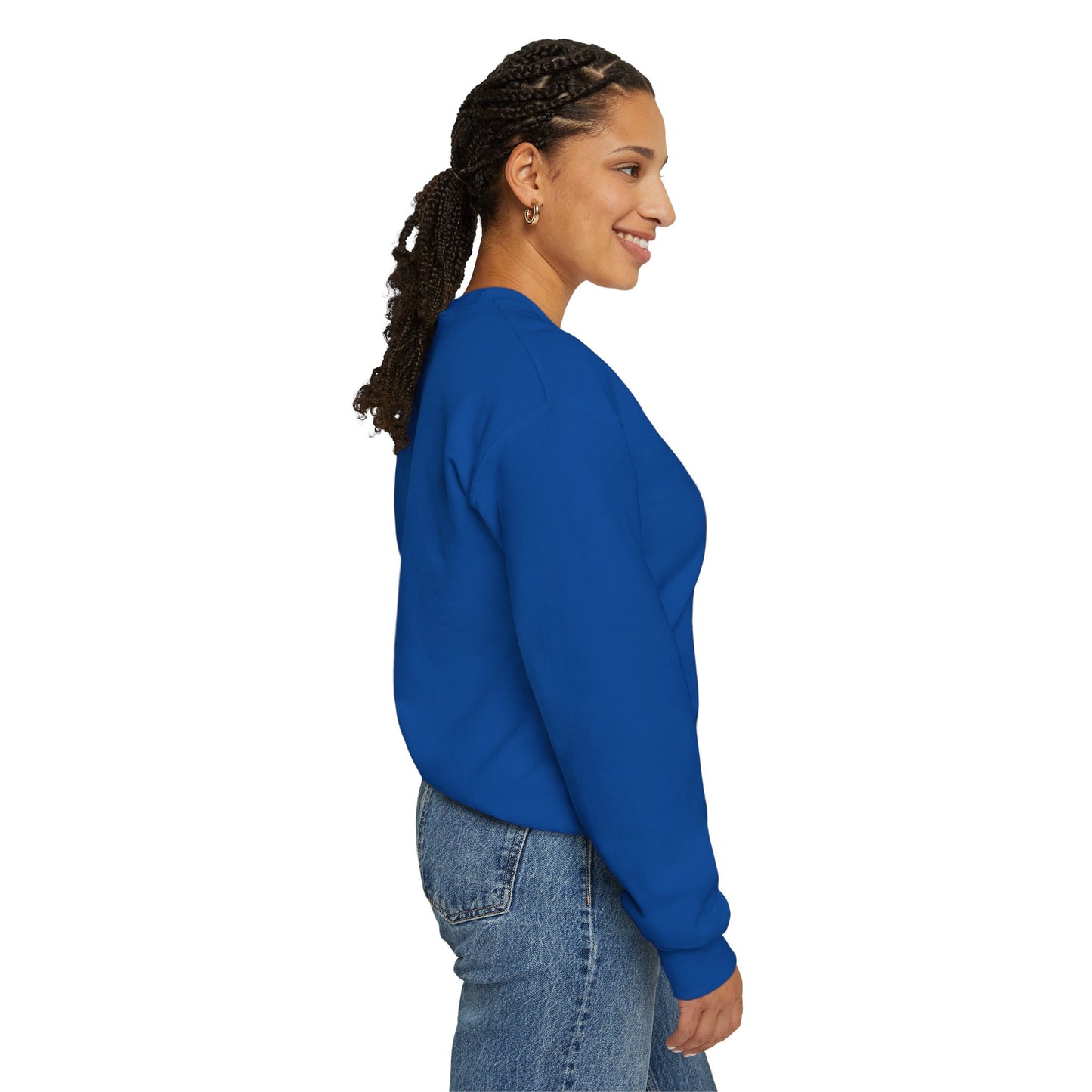 Royal Blue I Saw A Cat sweatshirt Unisex Crewneck