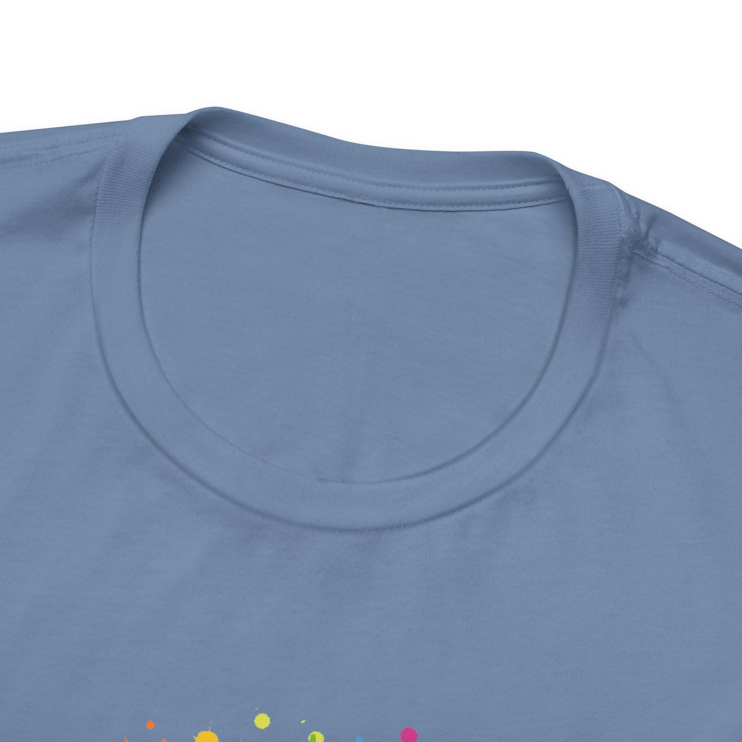Steel Blue Lost In Music Cat T-Shirt Unisex Crew Neck