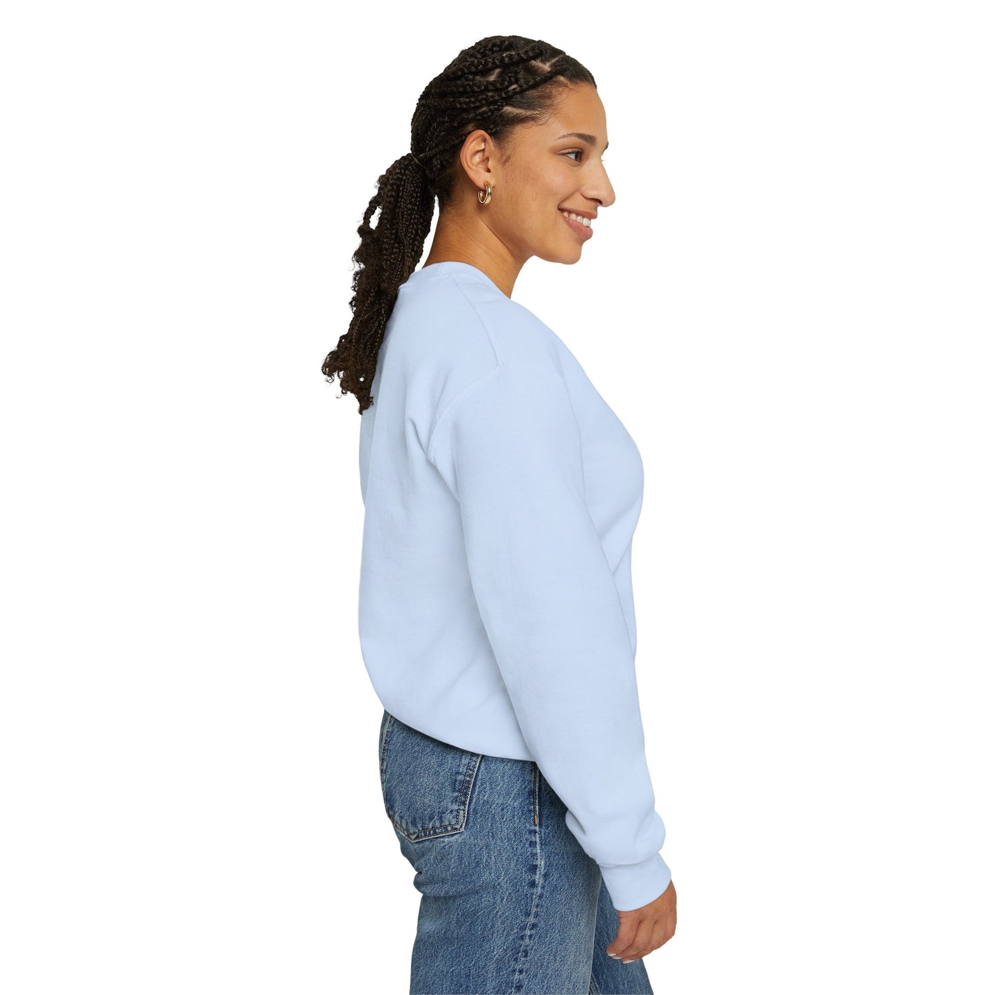Pale Blue Maine Coon Cat Addict Crewneck Unisex Sweatshirt