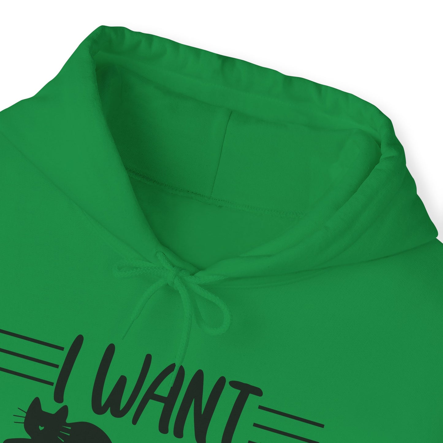 Green Cats Cake & Coffee Hooded Sweater Unisex