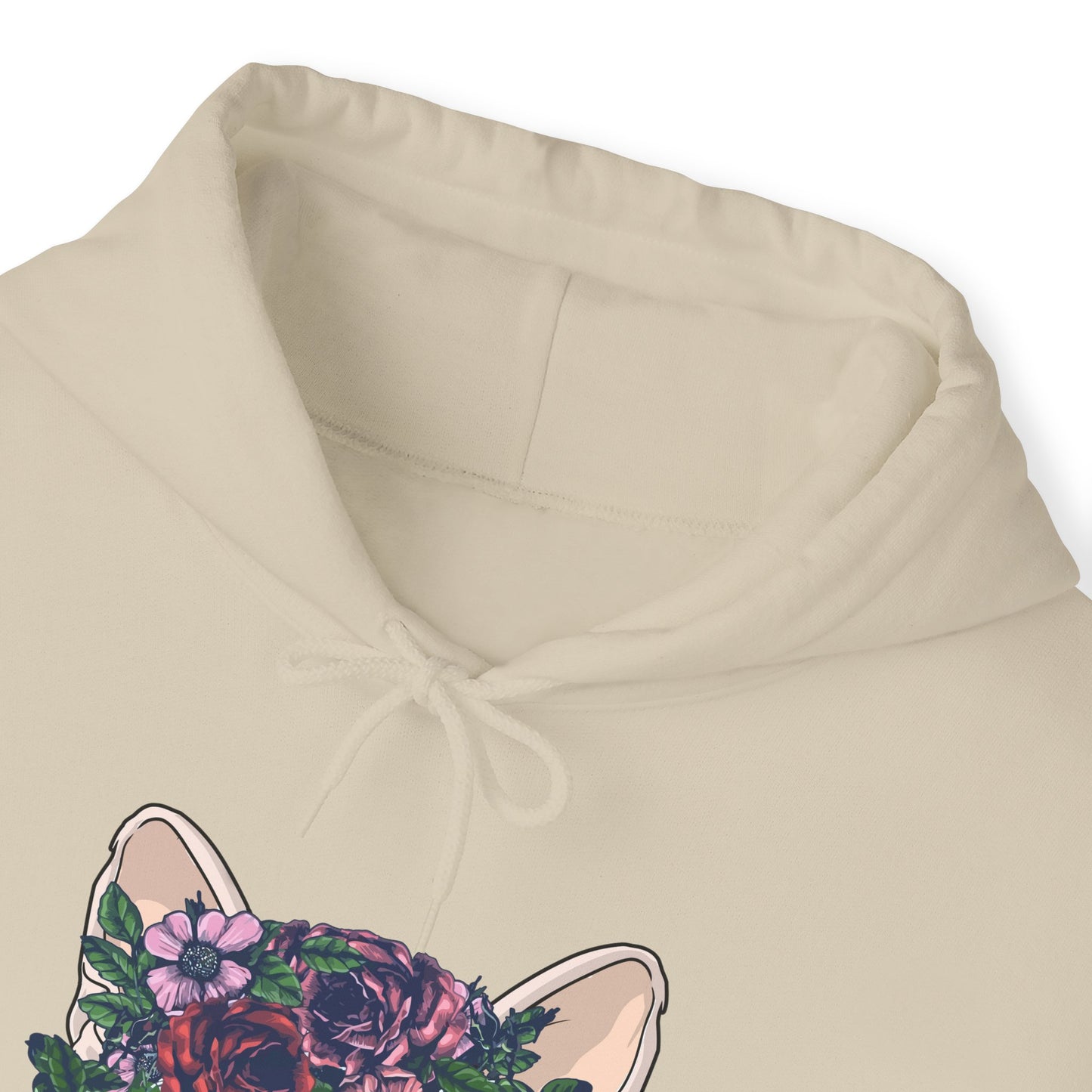 Sand Flower Sphynx Cat Hooded Sweatshirt Unisex