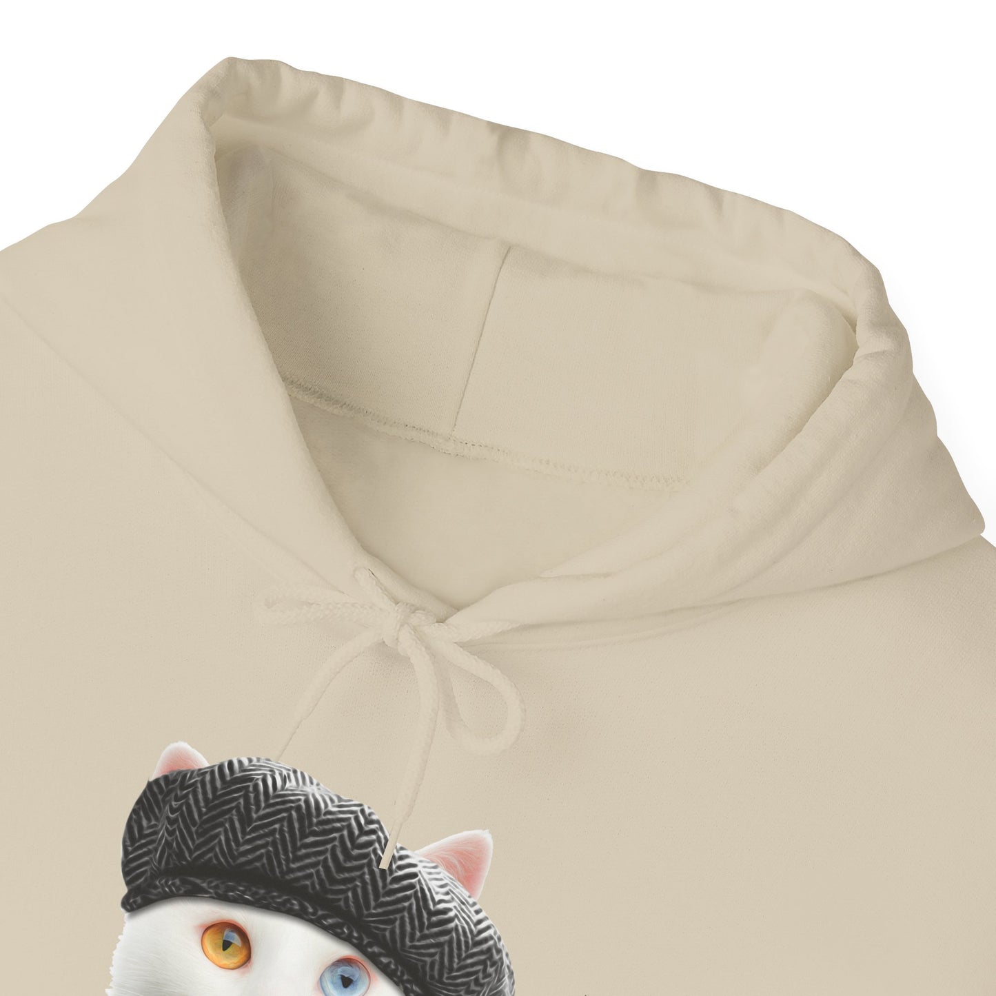 Sand Headphones Cat Themed Hooded Sweatshirt Unisex