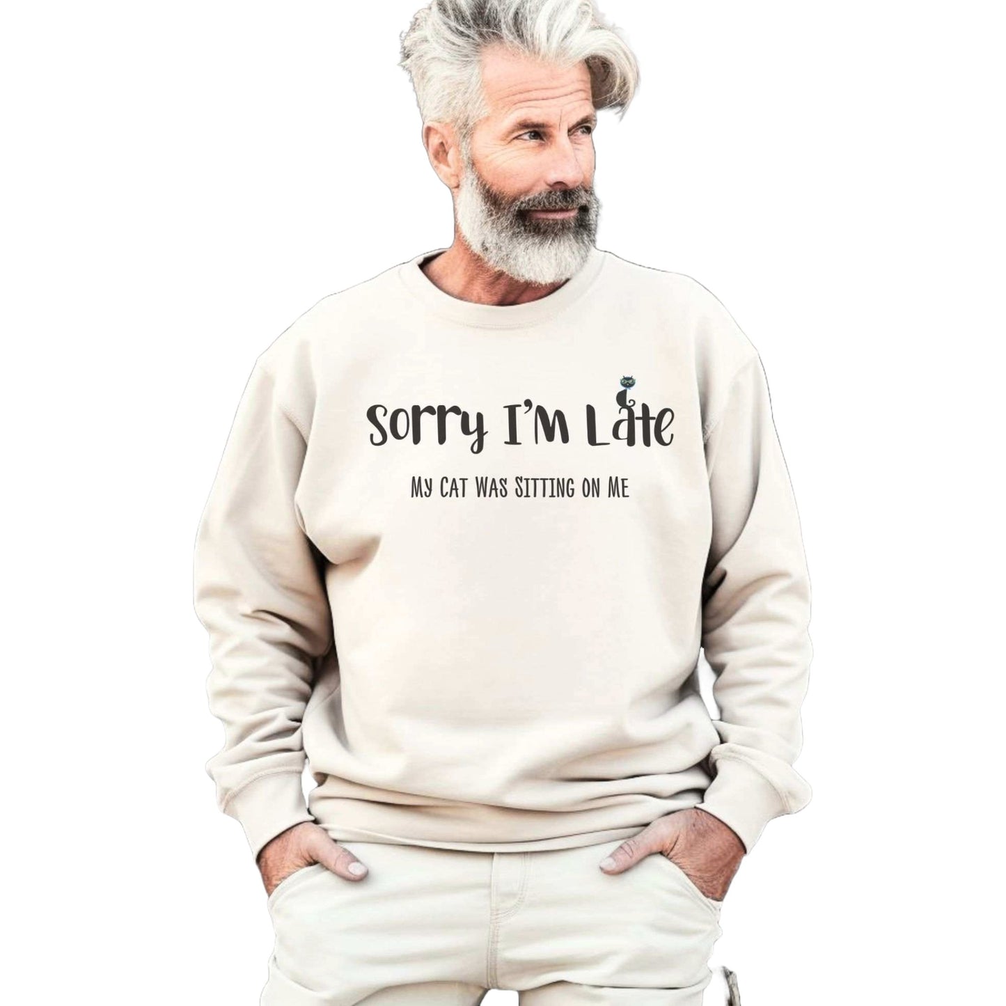Sand My Cat Was Sitting On Me Unisex Crewneck Sweatshirt