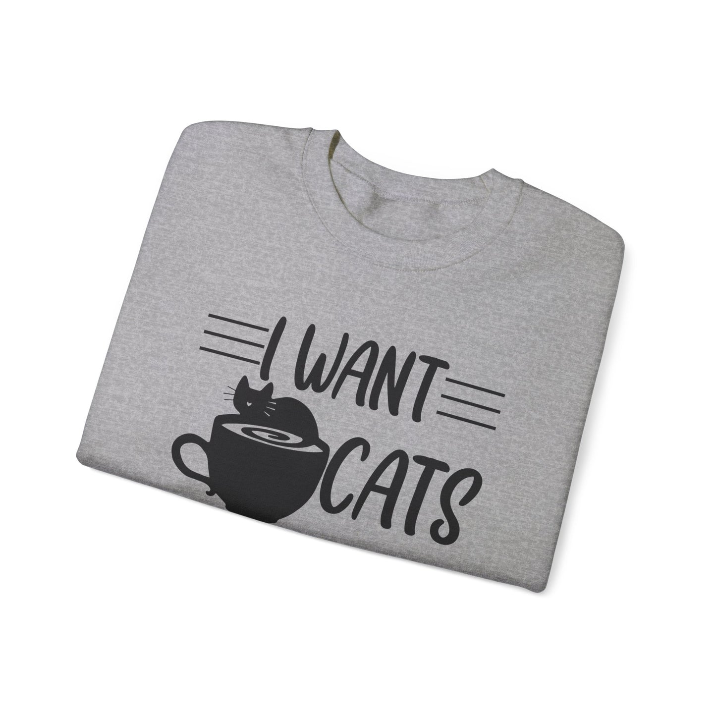 Oyster Cats Cake & Coffee Crewneck Unisex Sweatshirt