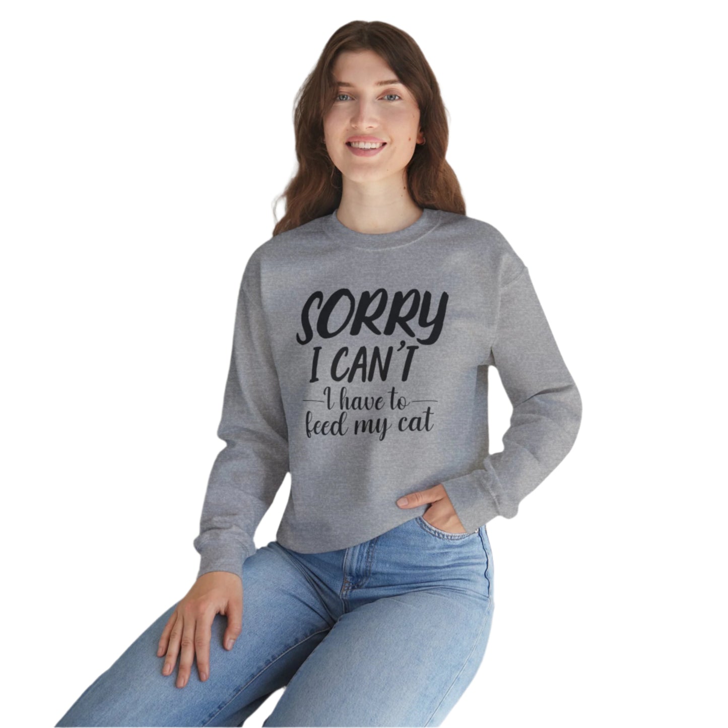 Oyster Feed My Cat Crewneck Sweater Unisex