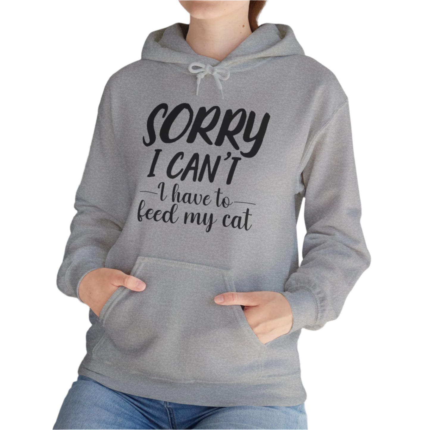 Oyster Feed My Cat Hooded Sweatshirt Unisex
