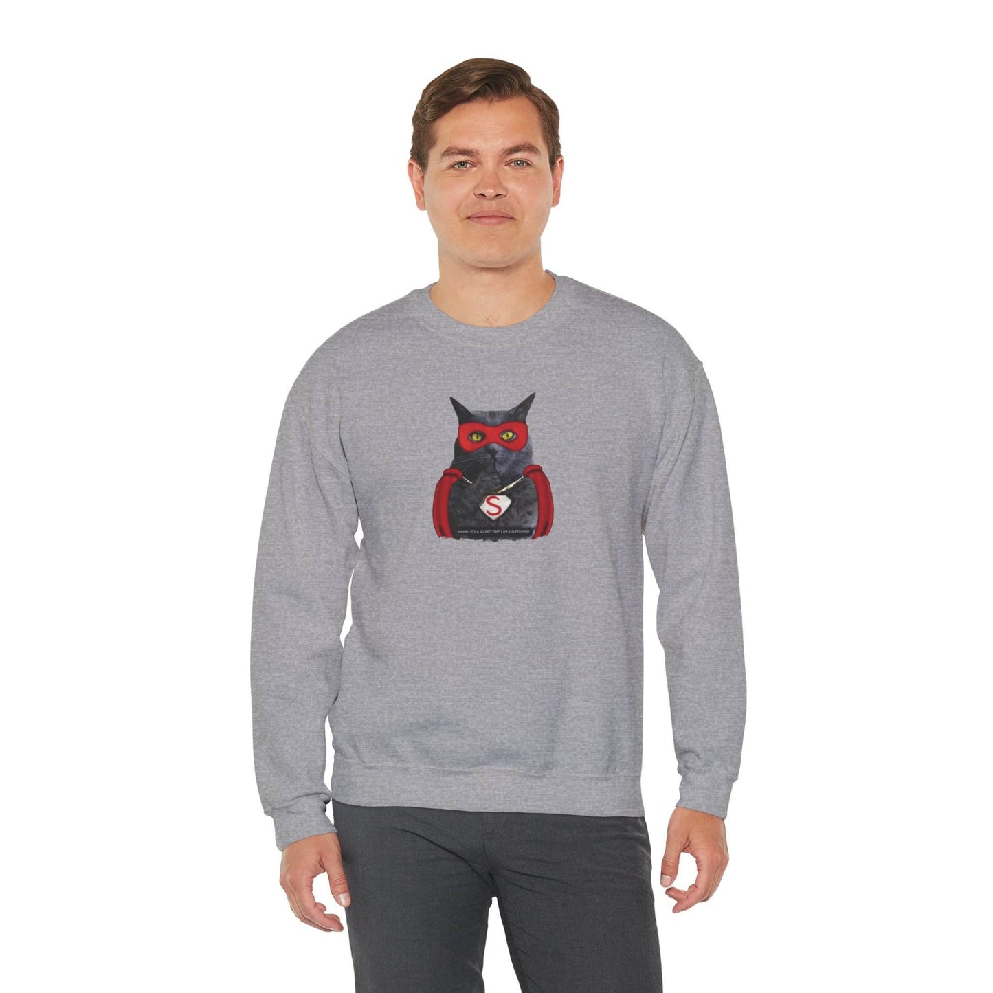 Oyster Super Cat Crewneck Unisex Sweatshirt