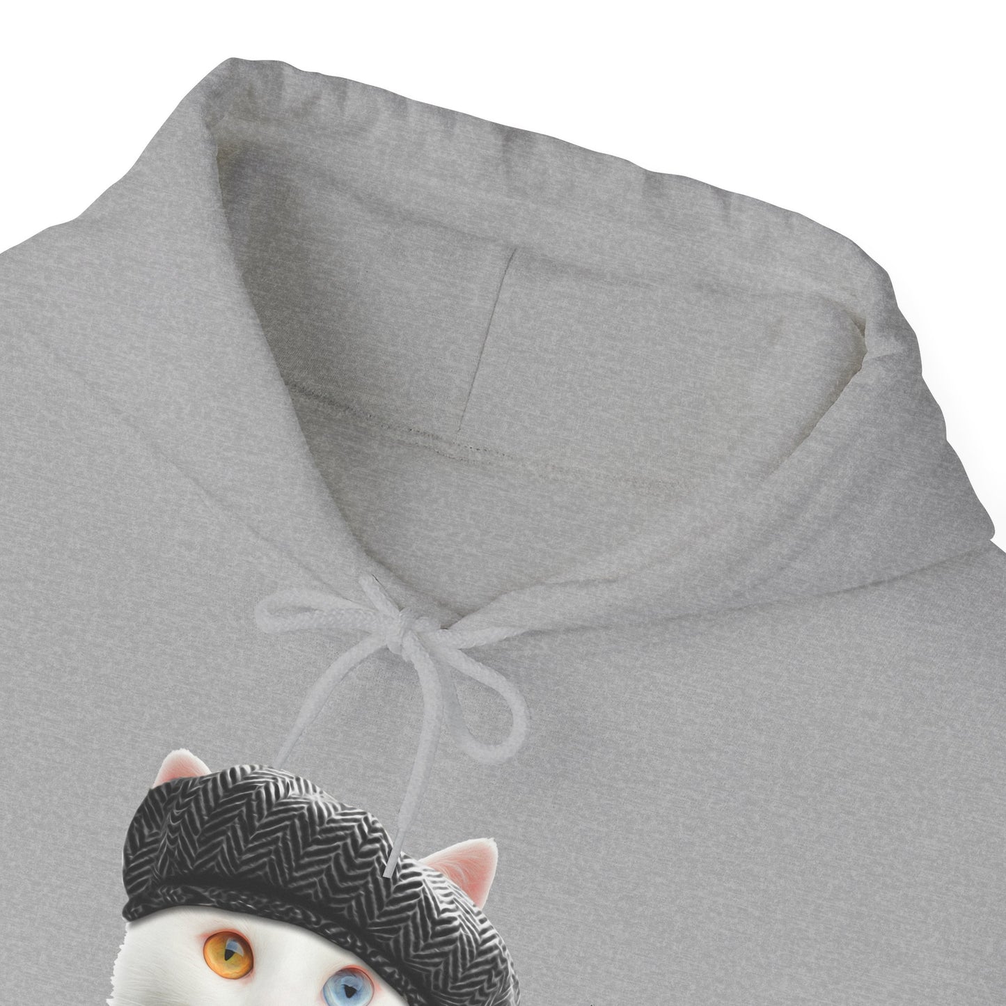 Oyster Headphones Cat Themed Hooded Sweatshirt Unisex