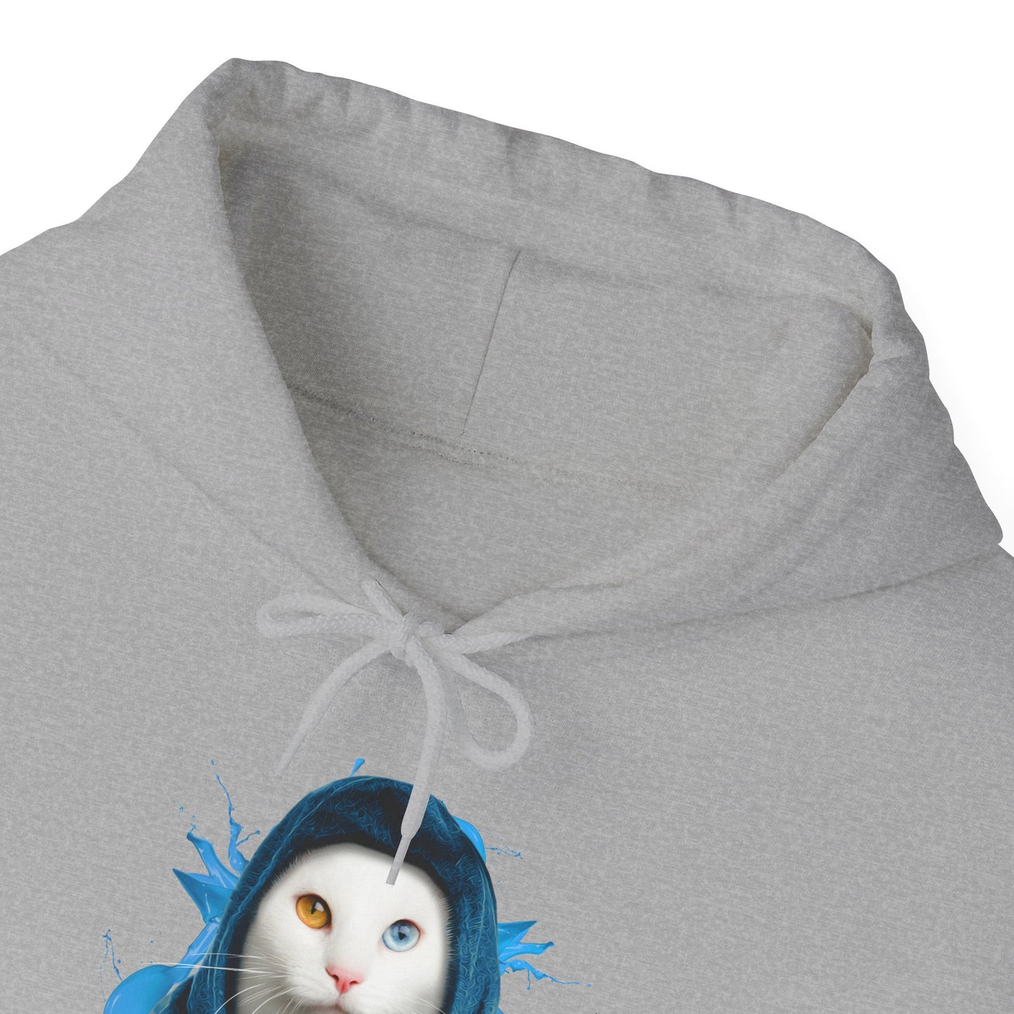 Oyster Headscarf Cat Themed Hooded Sweatshirt Unisex