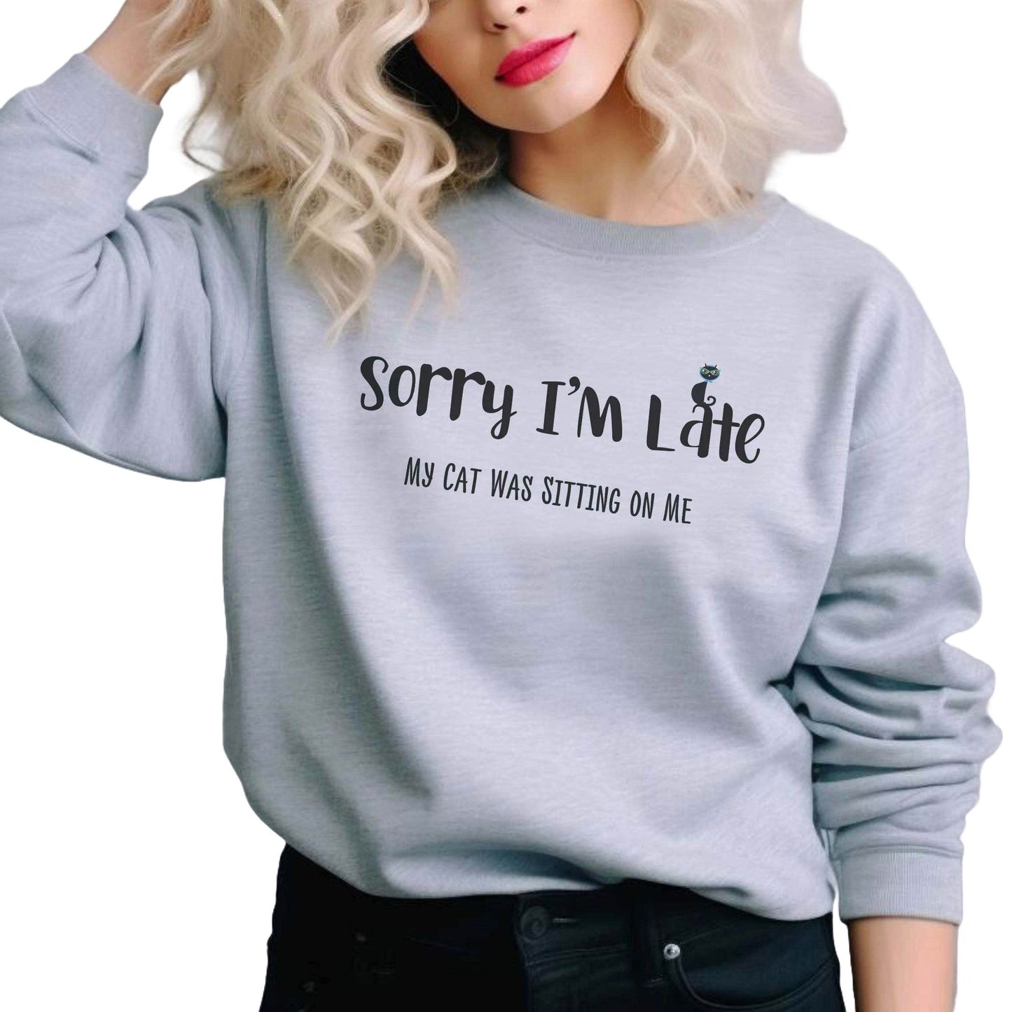 Ash My Cat Was Sitting On Me Unisex Crewneck Sweatshirt