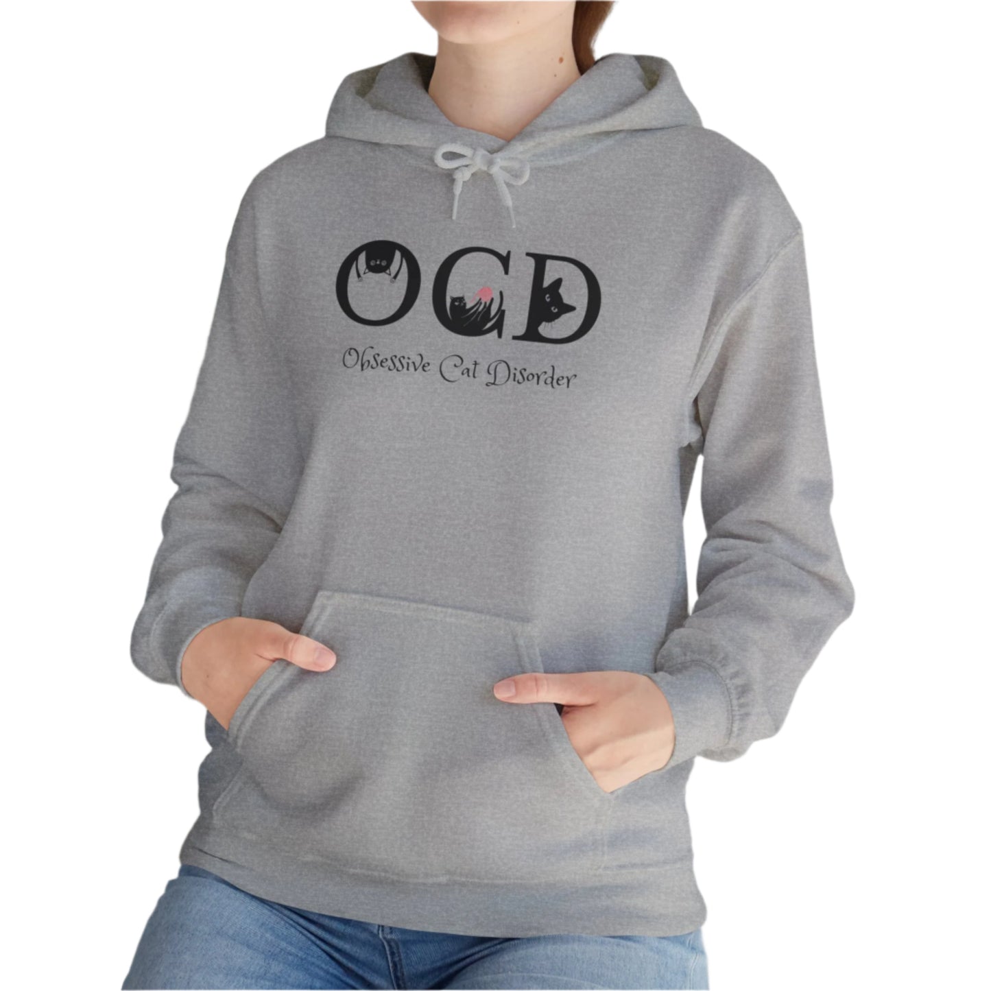 Oyster OCD Cat Themed Unisex Hooded Sweatshirt