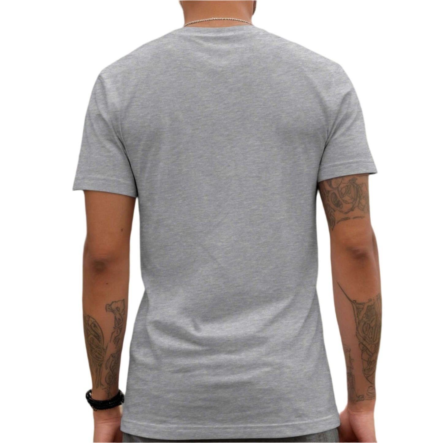 Heather Gray Super Cat V-Neck Unisex T-Shirt