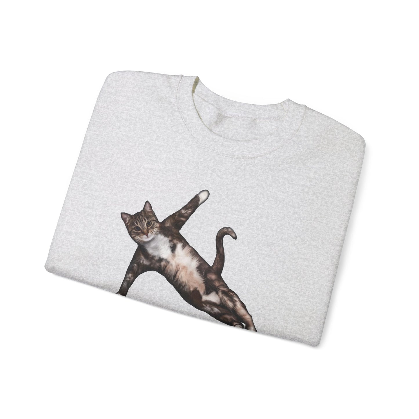 Ash Yoga Pose cat themed unisex sweatshirt