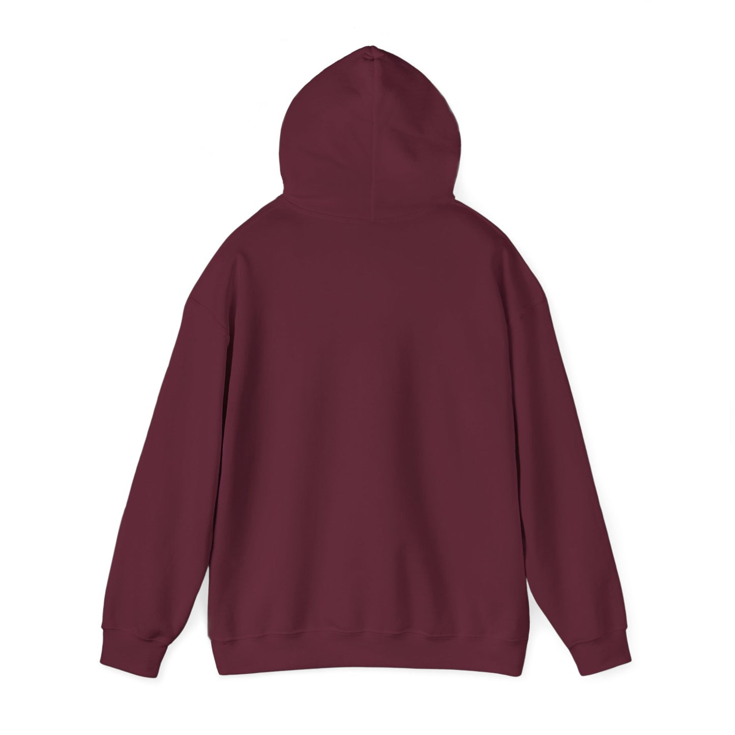 Maroon Flower Sphynx Cat Hooded Sweatshirt Unisex