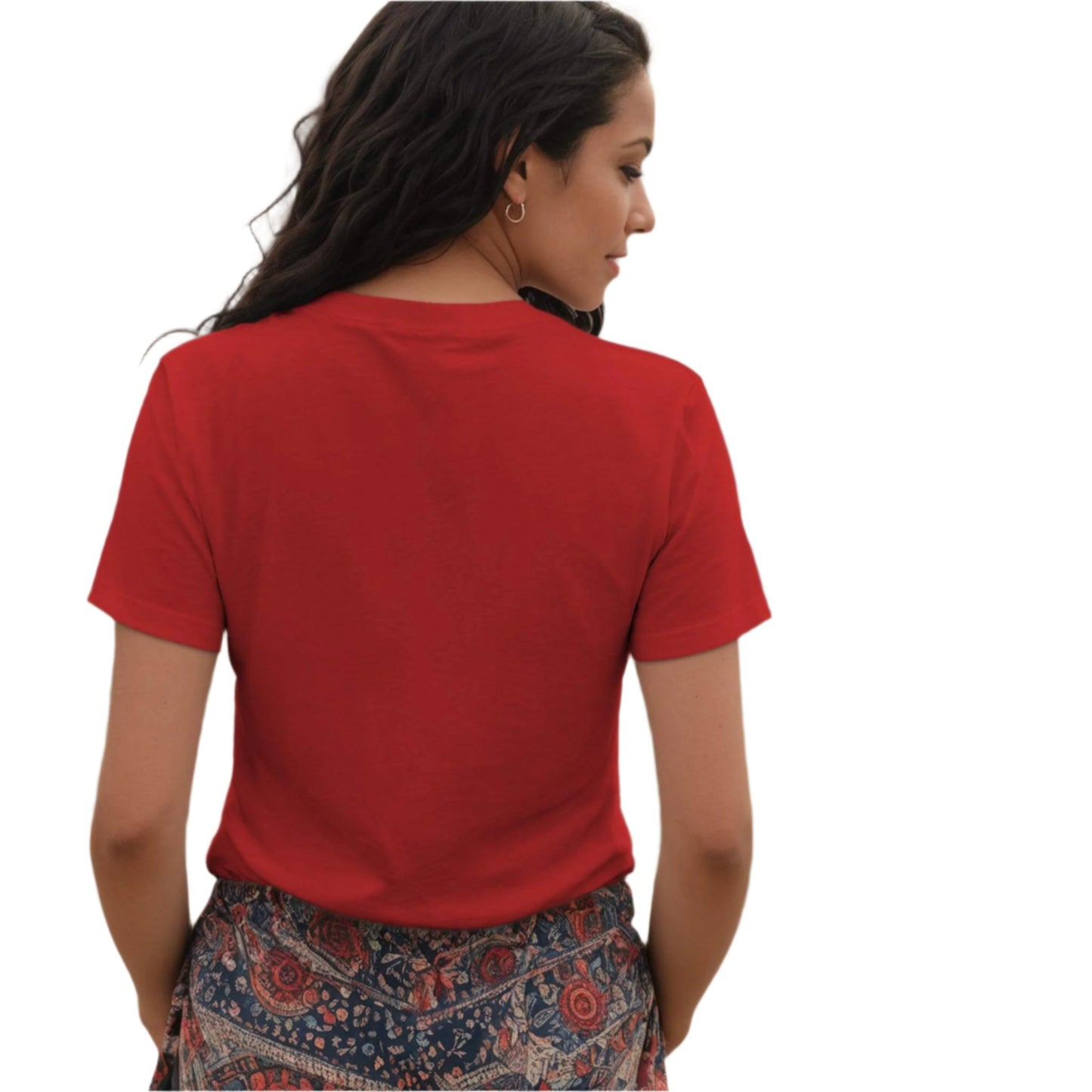 Red Not Lazy Catlike V-Neck T-Shirt Unisex