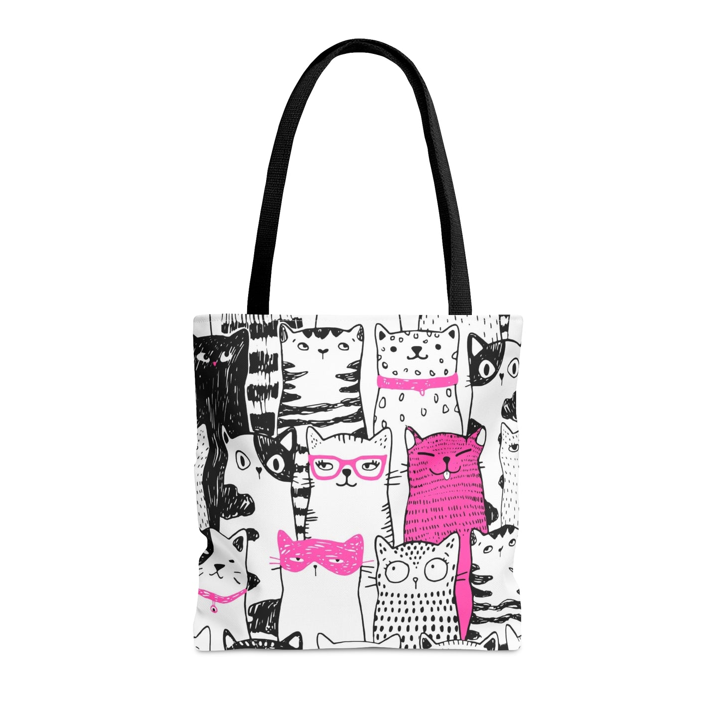 Tote bag with cartoon cats