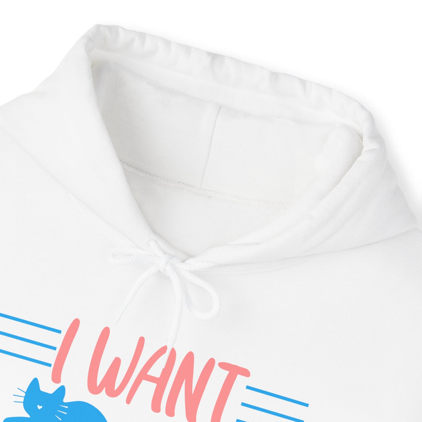 White Cats Cake & Coffee Hooded Sweater Unisex