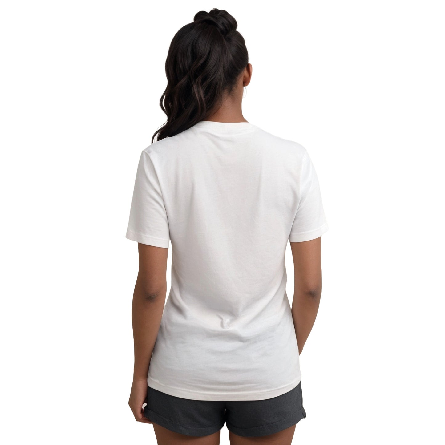 White Cats Coffee & Cake V-Neck T-Shirt Unisex