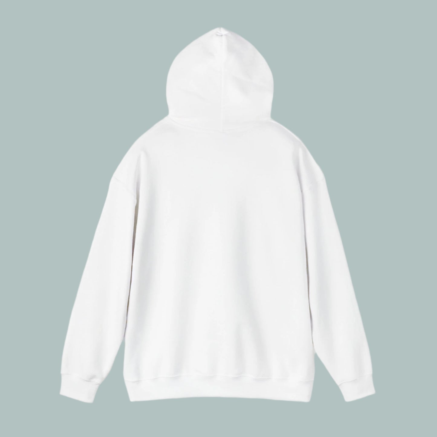 White Drinking Cat Hooded Sweatshirt Unisex