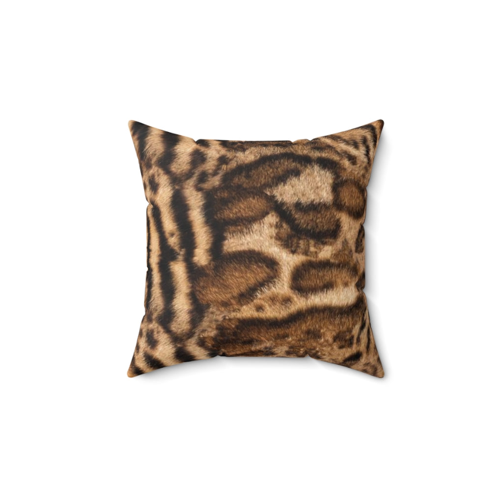 Brown Bengal Pillow