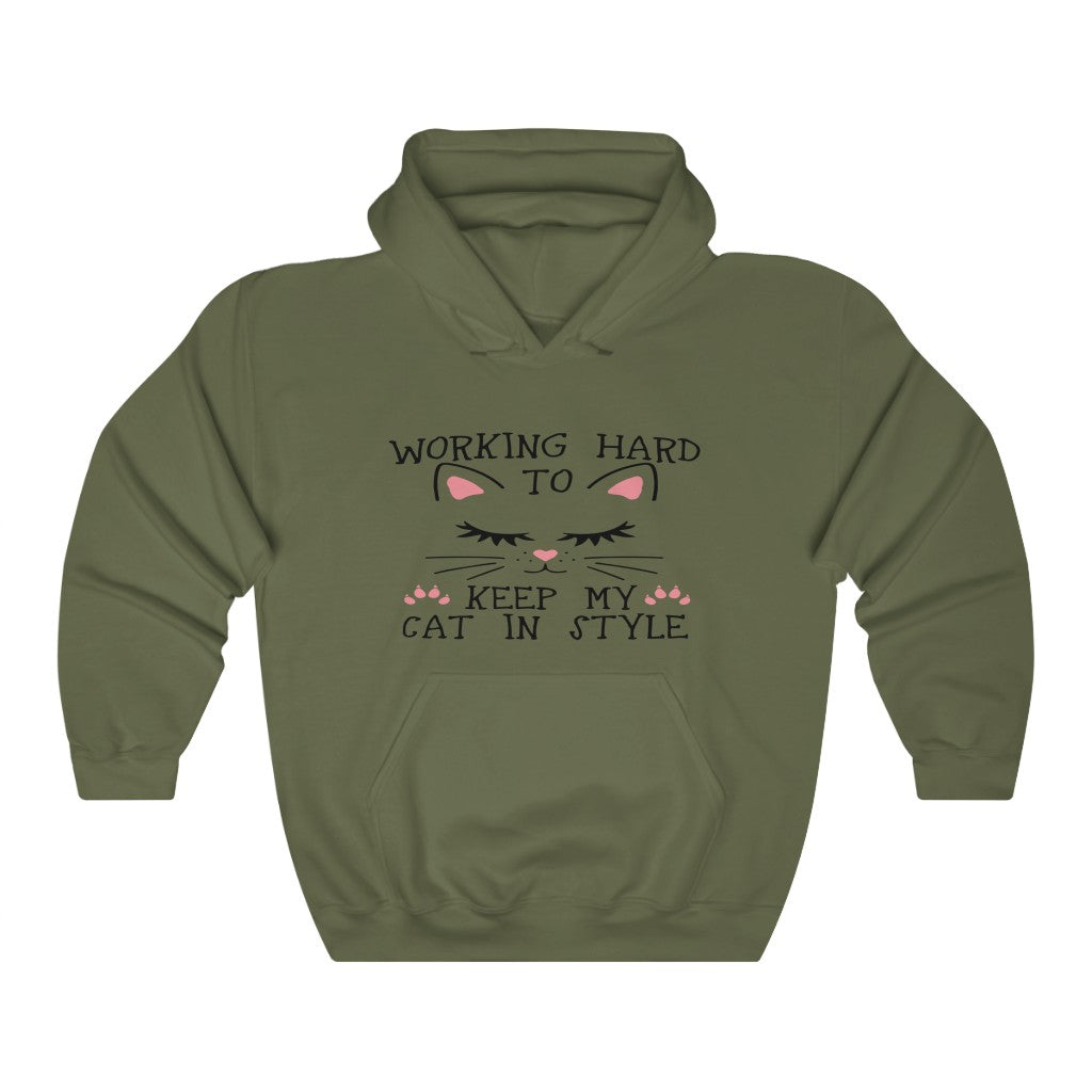Working Hard Unisex Hoodie (18500)