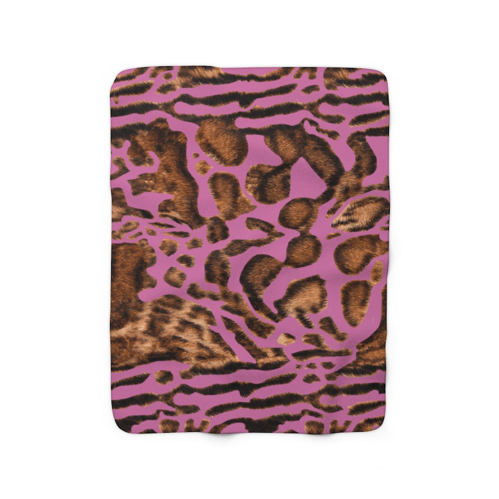 Bengal Pink Fleece Blanket