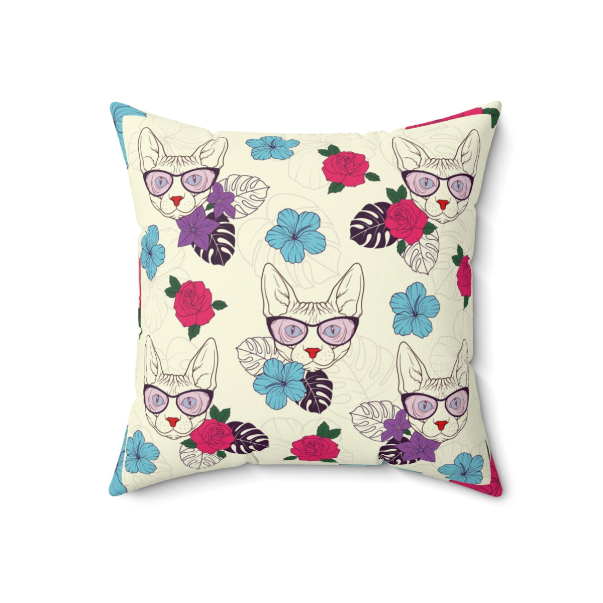 Flower Sphynx Pillow